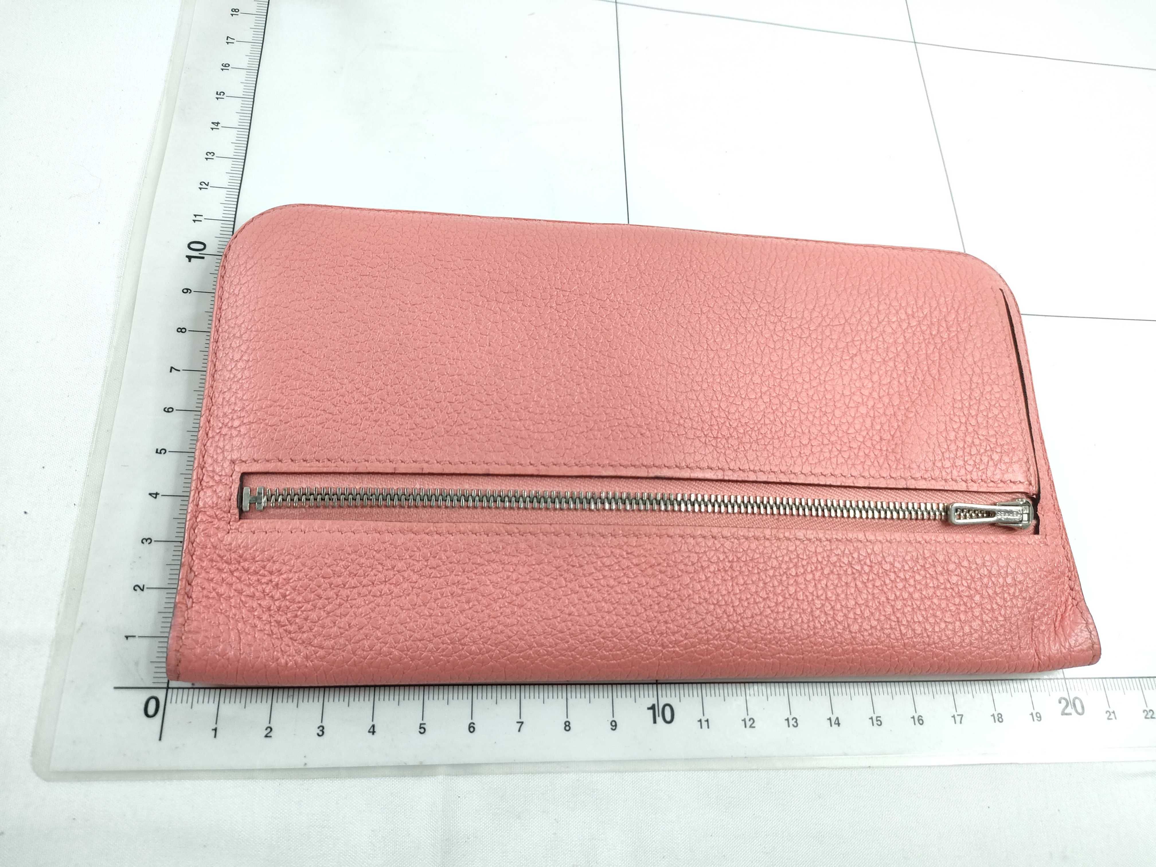 Dogon Long Wallet, T stamp, Pink, Silver Hardware — view 2