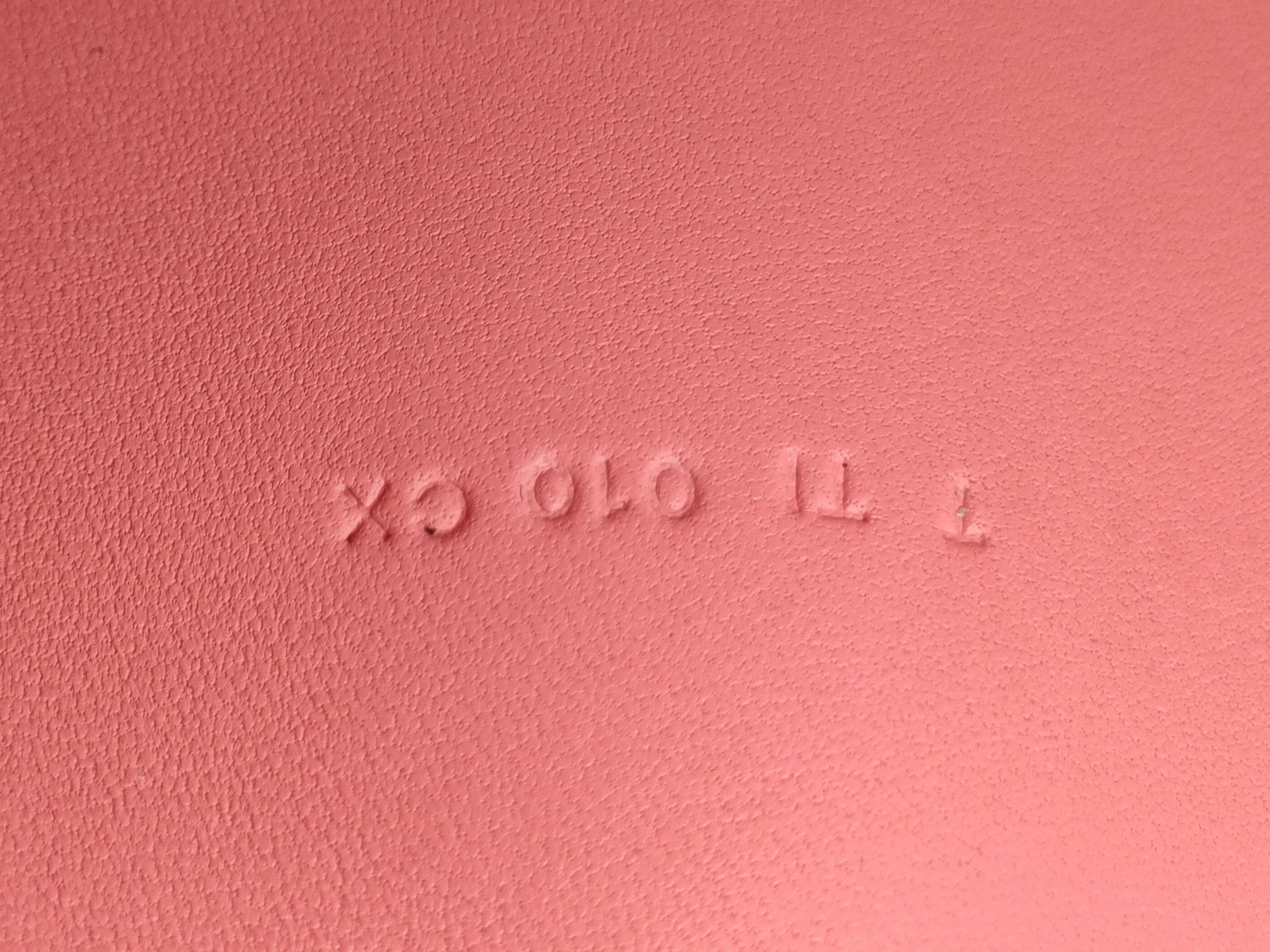 Dogon Long Wallet, T stamp, Pink, Silver Hardware — view 12