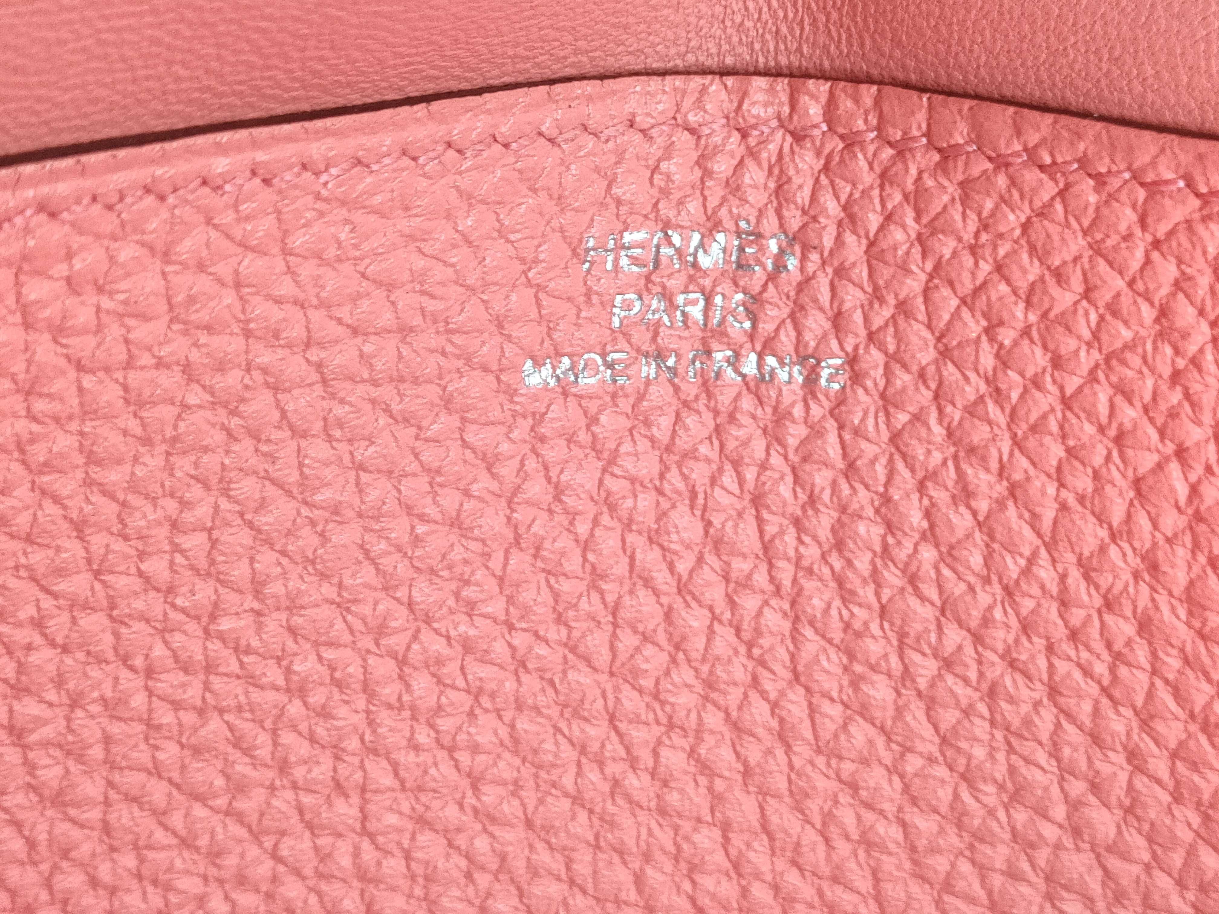 Dogon Long Wallet, T stamp, Pink, Silver Hardware — view 14
