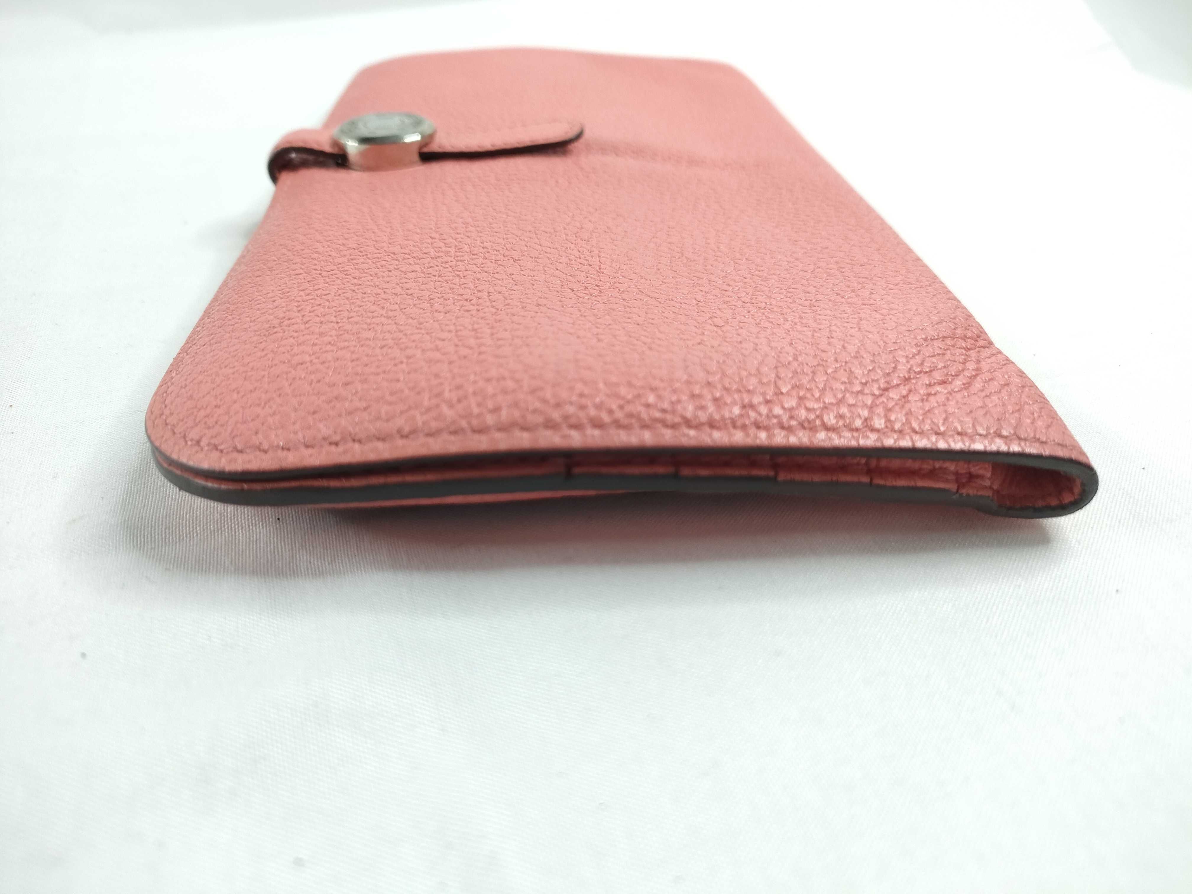 Dogon Long Wallet, T stamp, Pink, Silver Hardware — view 5