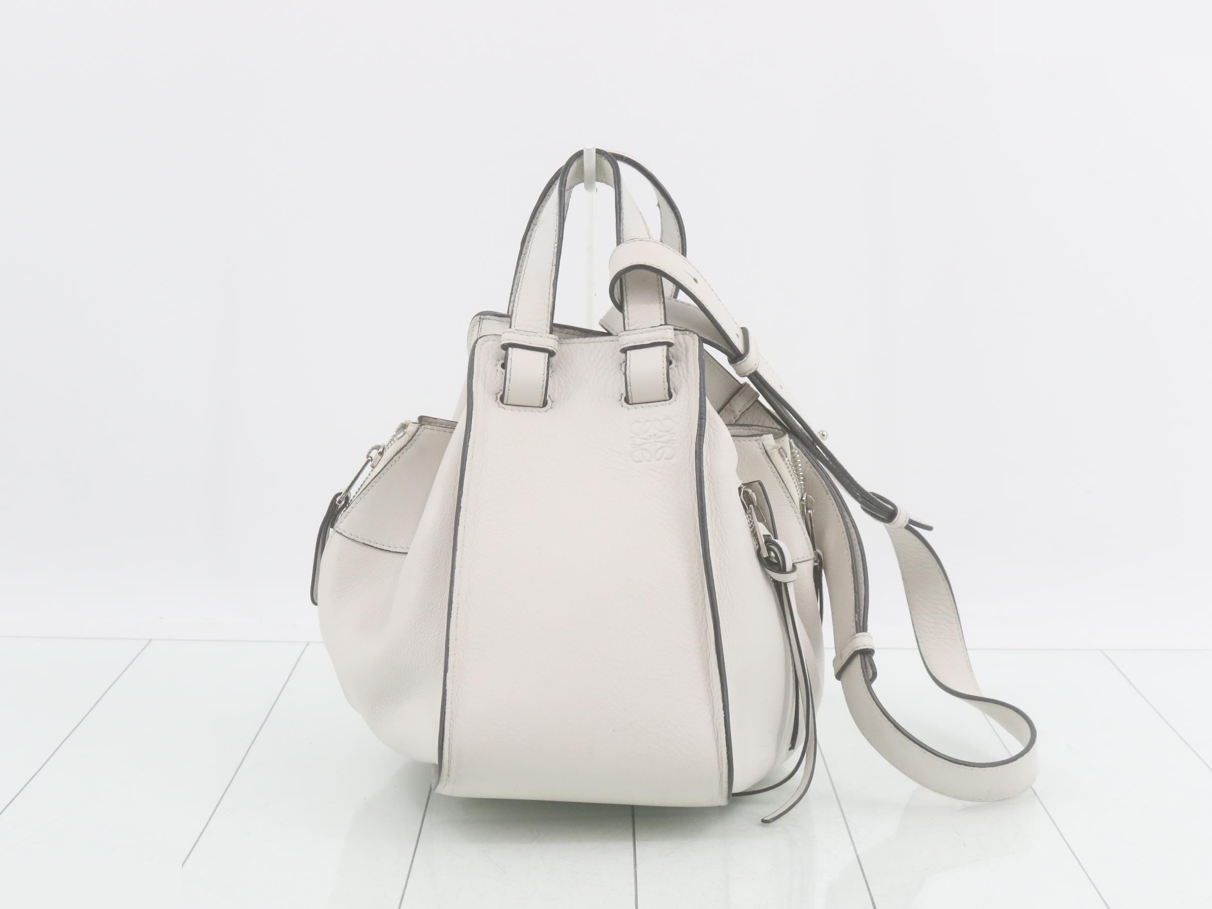 Hammock Anagram Leather 2-Way Shoulder Bag