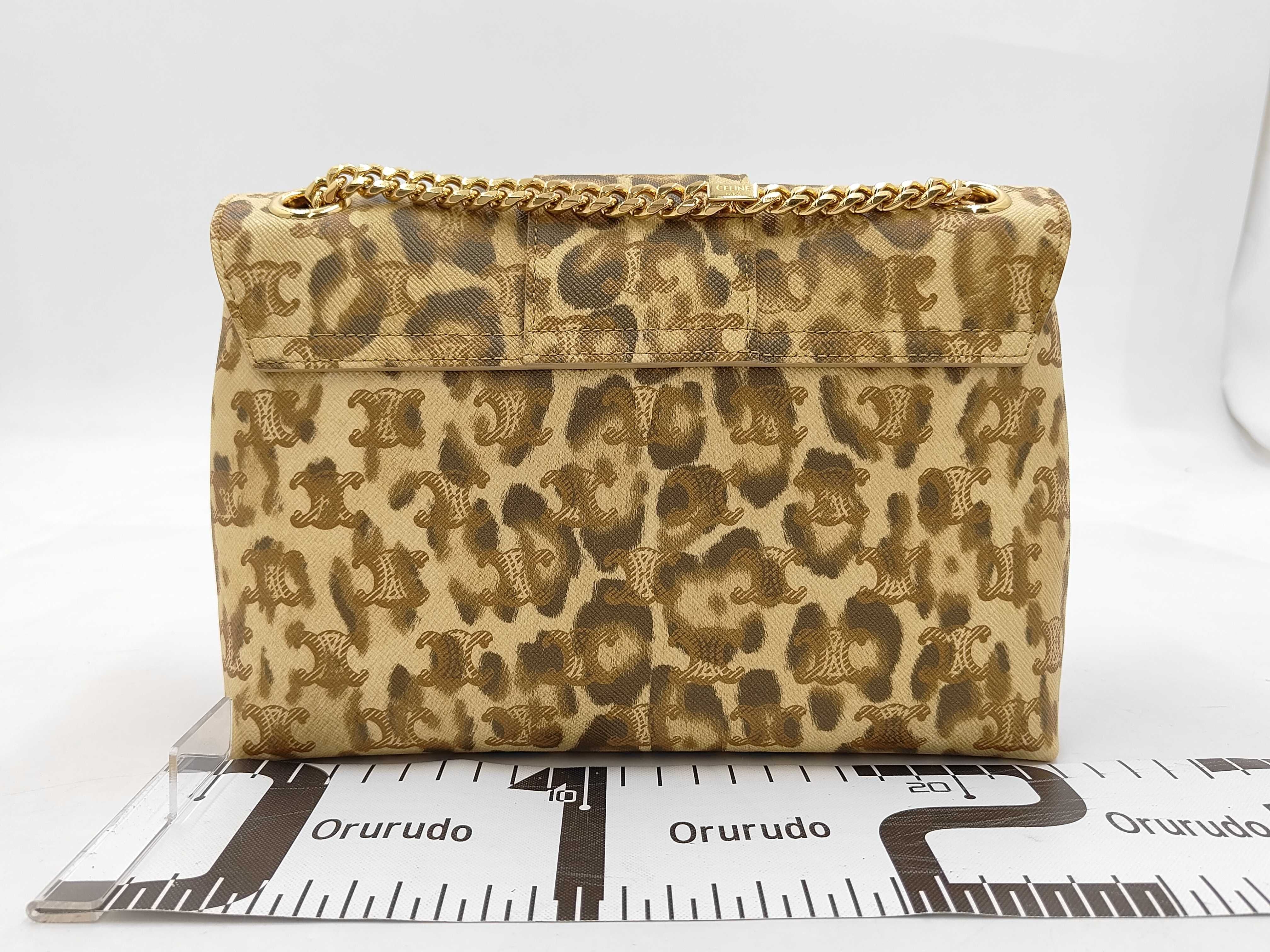 Unused Victoire Chain Shoulder Leopard Print Shoulder Bag — view 2