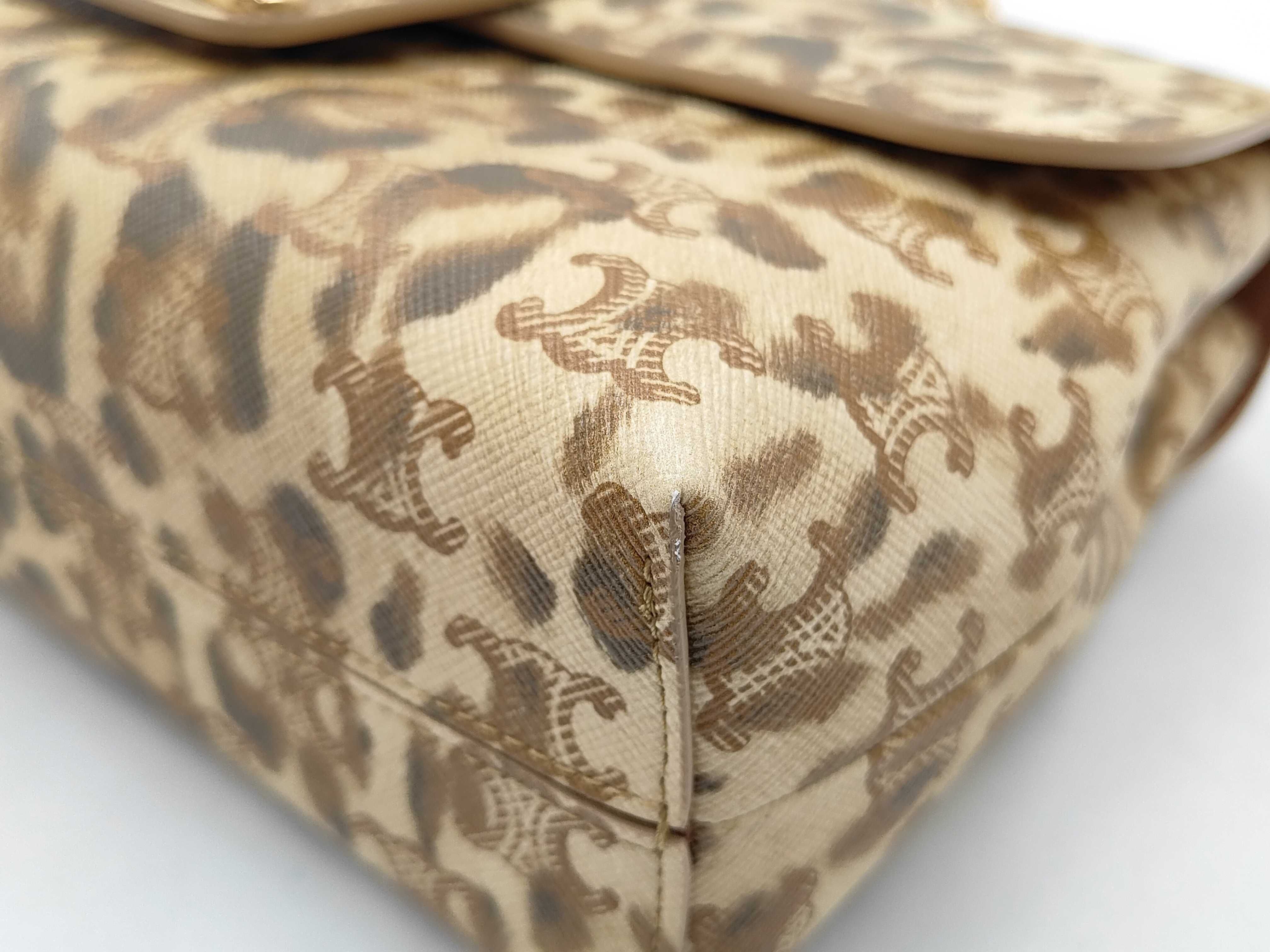 Unused Victoire Chain Shoulder Leopard Print Shoulder Bag — view 7