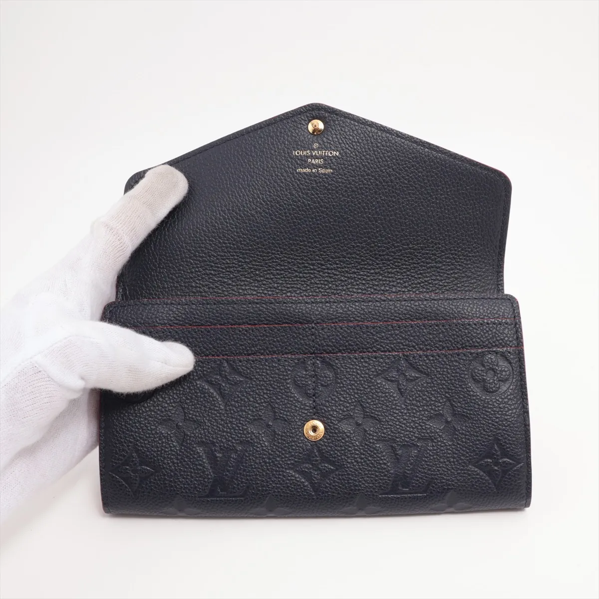 Empreinte Portefeuille Sara M62125 CA4220 Marine Rouge Long Wallet — view 3