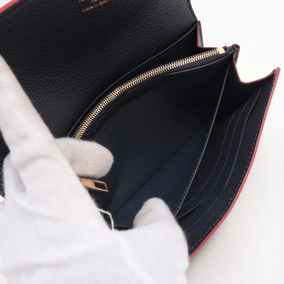 Empreinte Portefeuille Sara M62125 CA4220 Marine Rouge Long Wallet — view 6