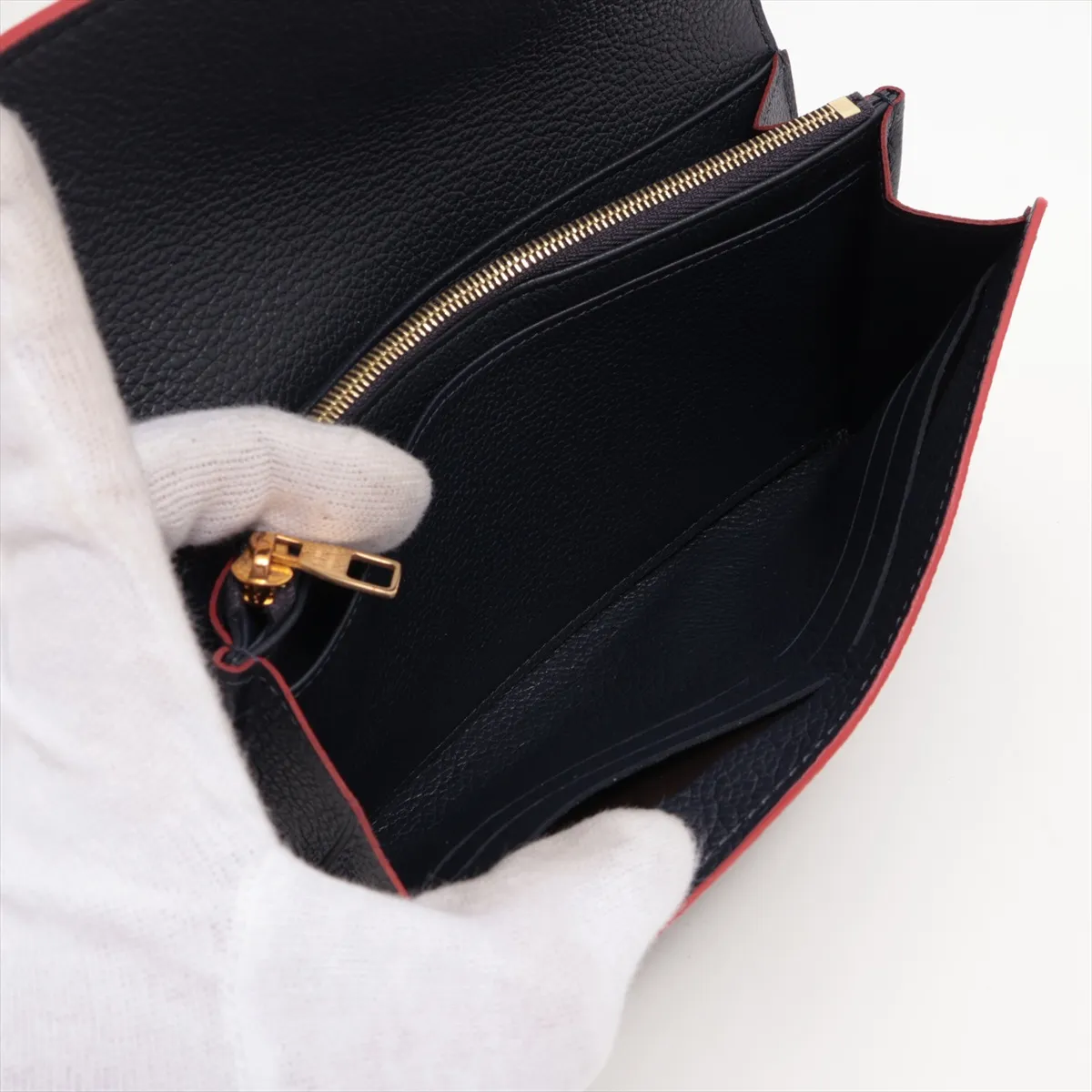 Empreinte Portefeuille Sara M62125 CA4220 Marine Rouge Long Wallet — view 7