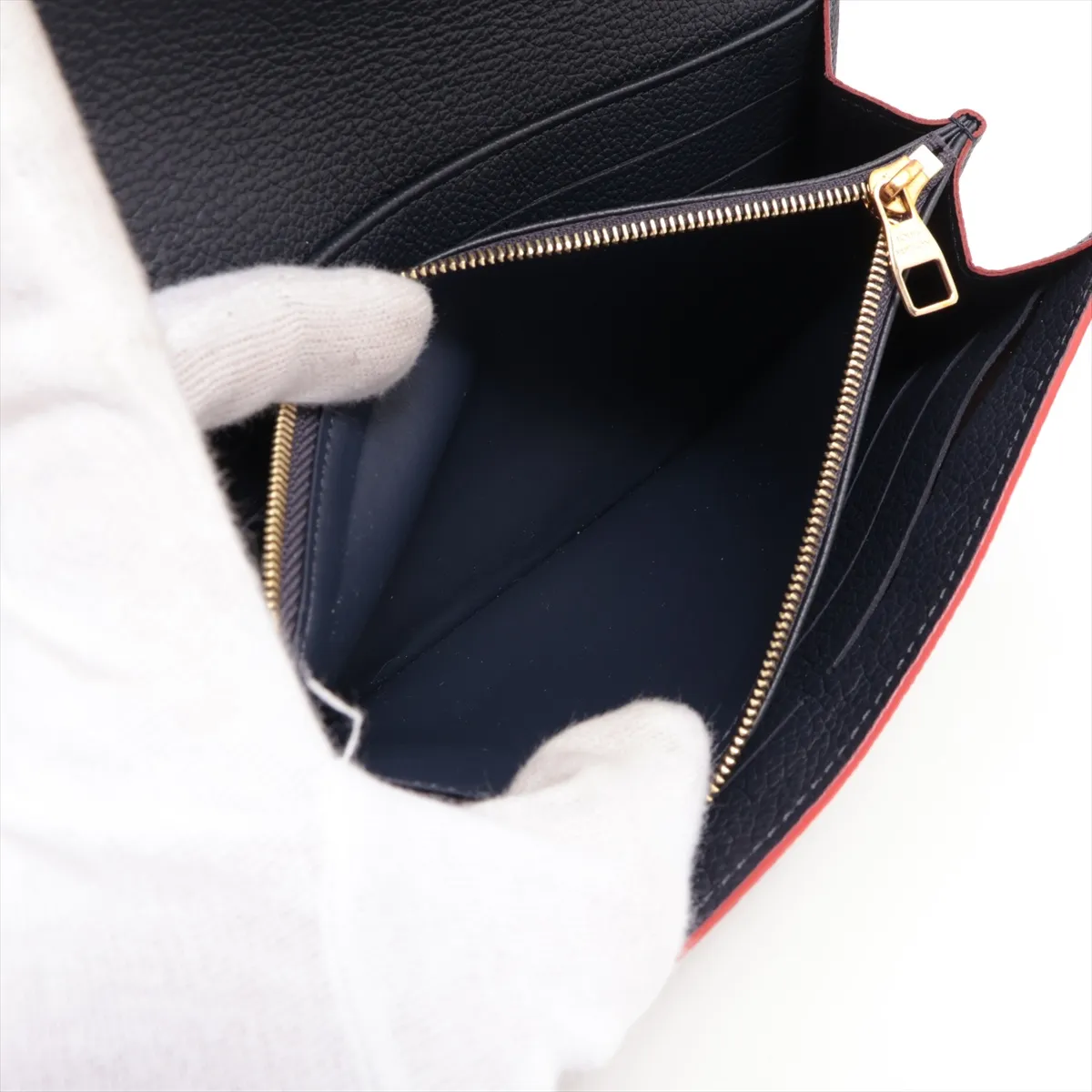 Empreinte Portefeuille Sara M62125 CA4220 Marine Rouge Long Wallet — view 8