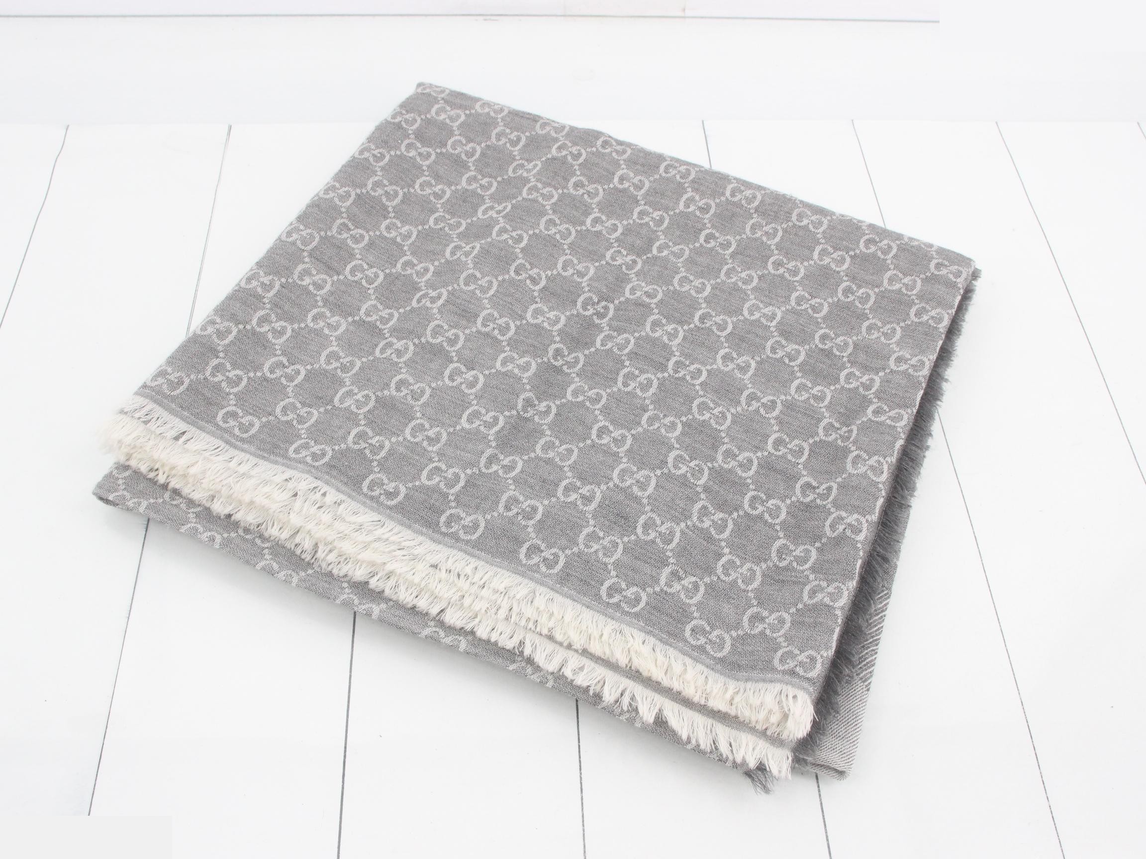 GG Monogram Wool Stole