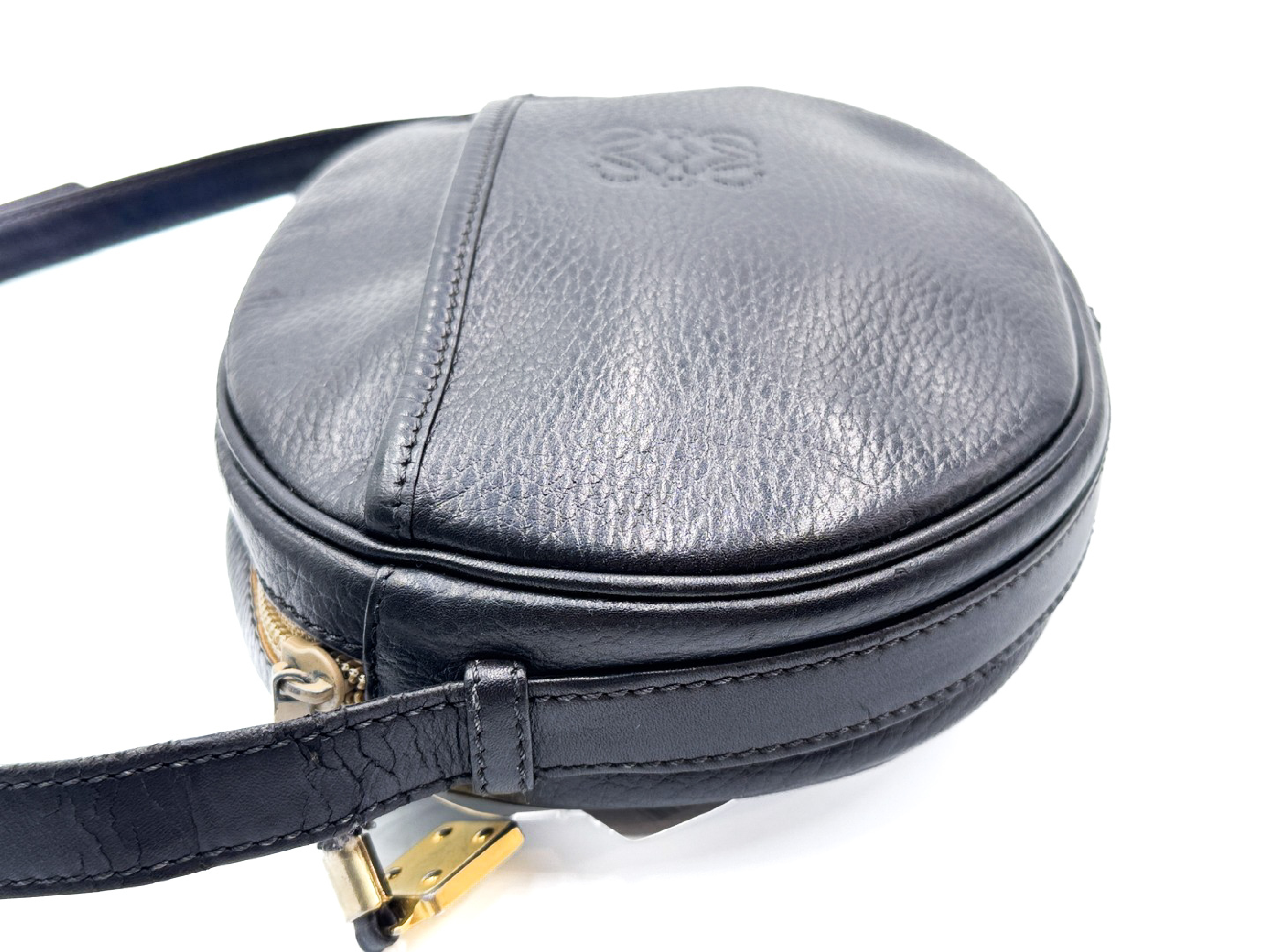 Anagram Gold Hardware Leather Shoulder Bag — view 4