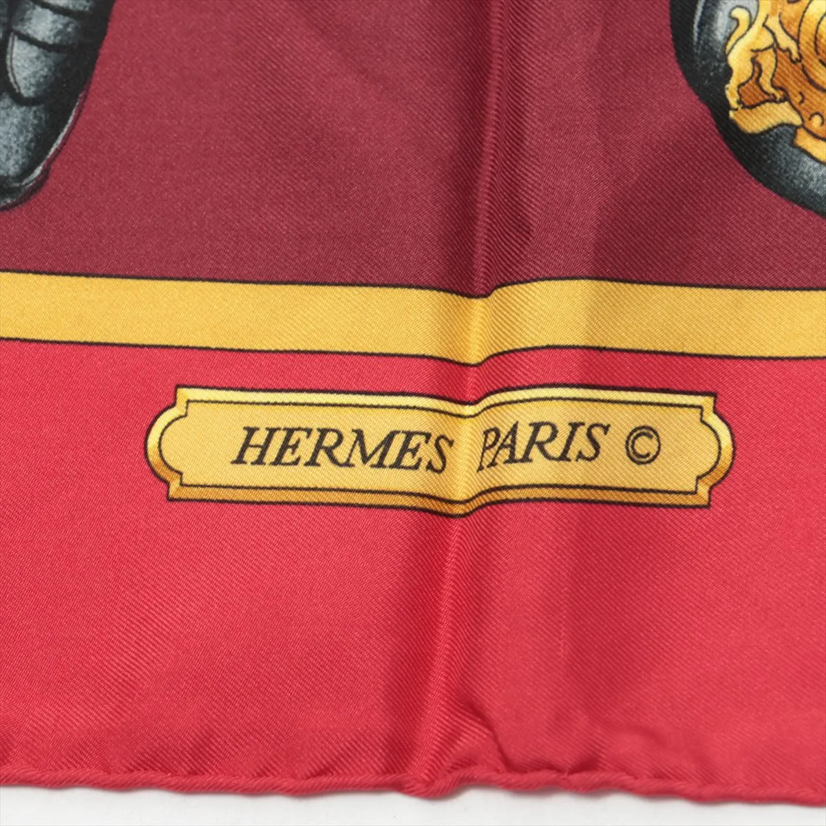 KARE 90 HARNAIS DE COUR Royal Horse Gear Scarf Silk Red — view 6