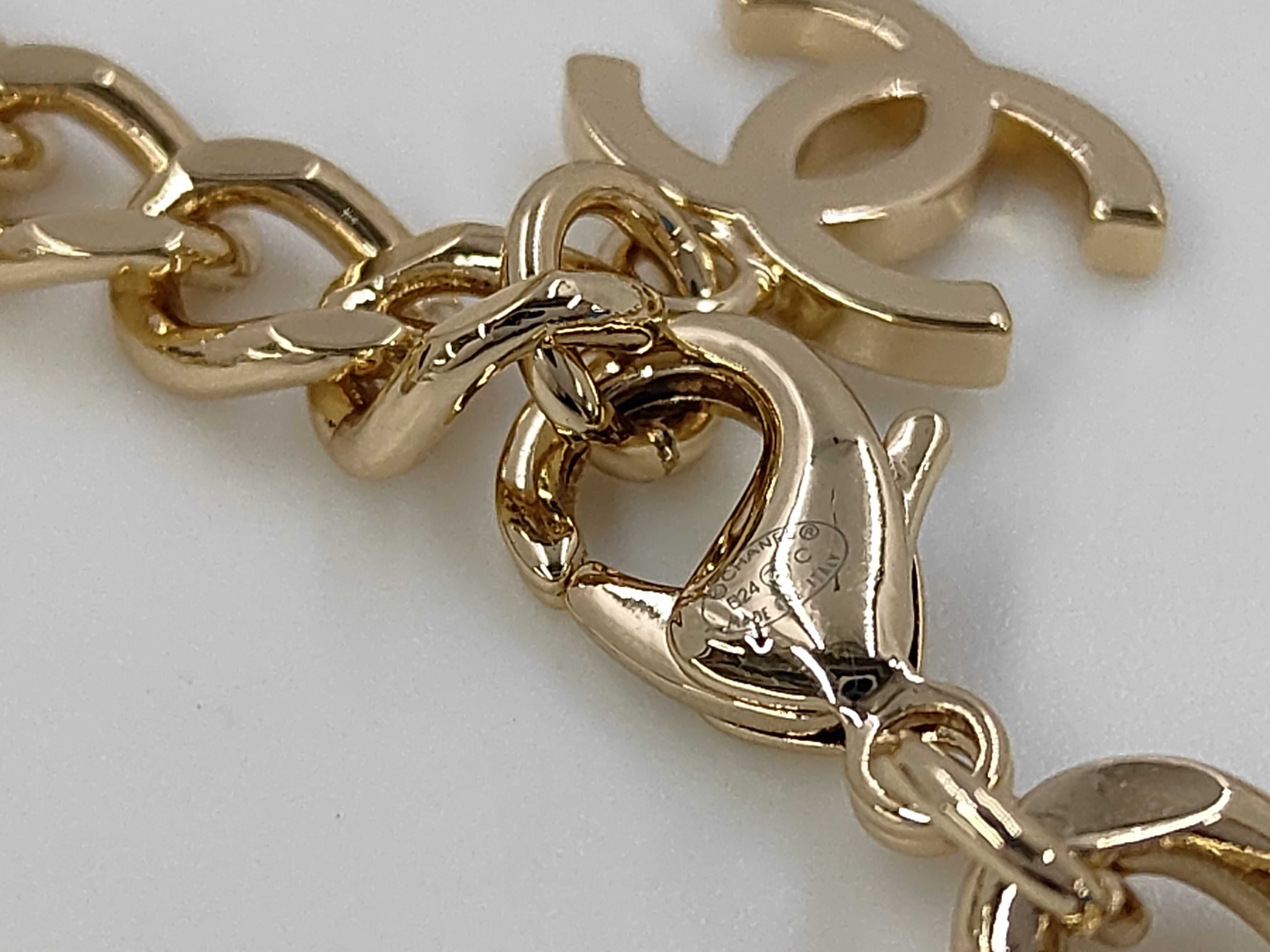 Necklace B24C Coco Mark Multicolor Gold Choker Necklace — view 5