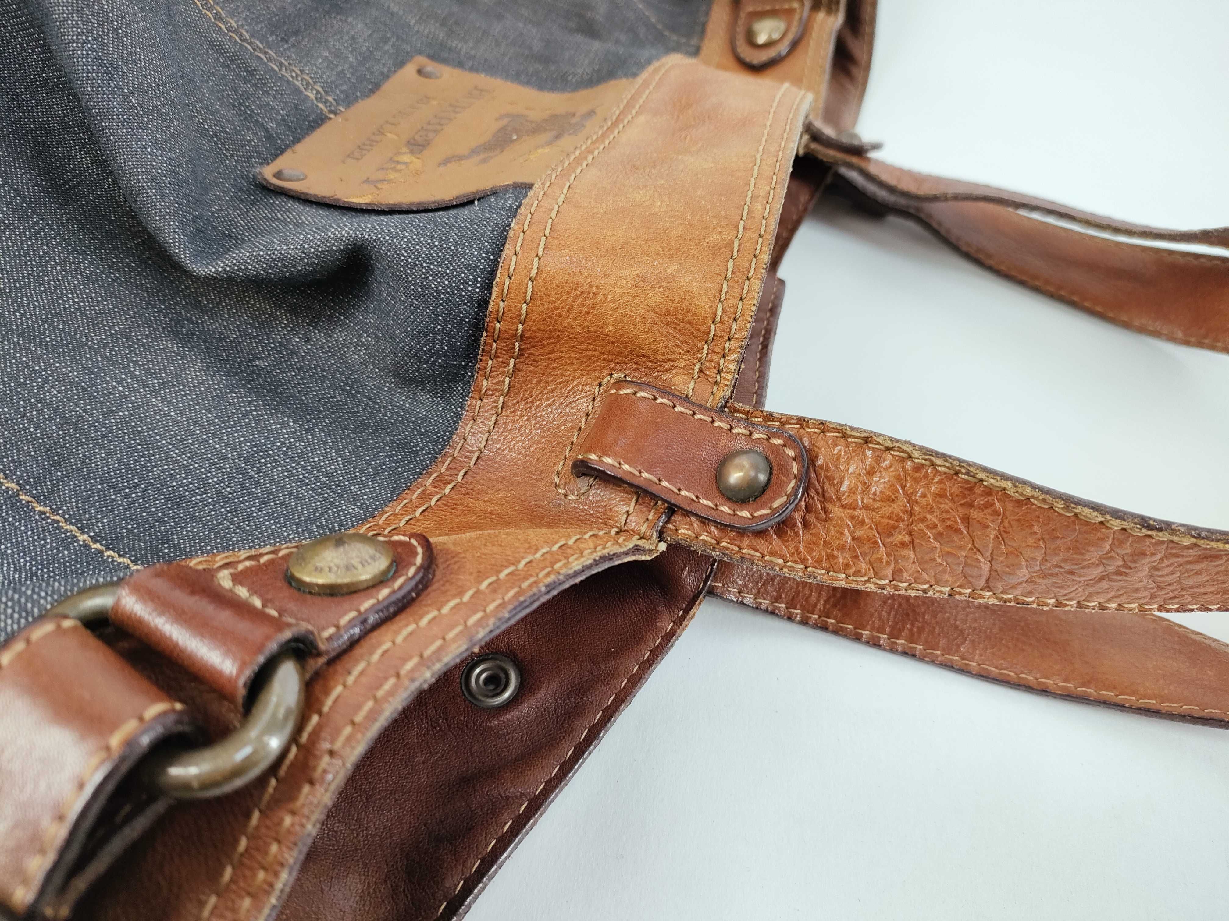 Blue Label Burberry Blue Label Denim Tote Bag — view 5
