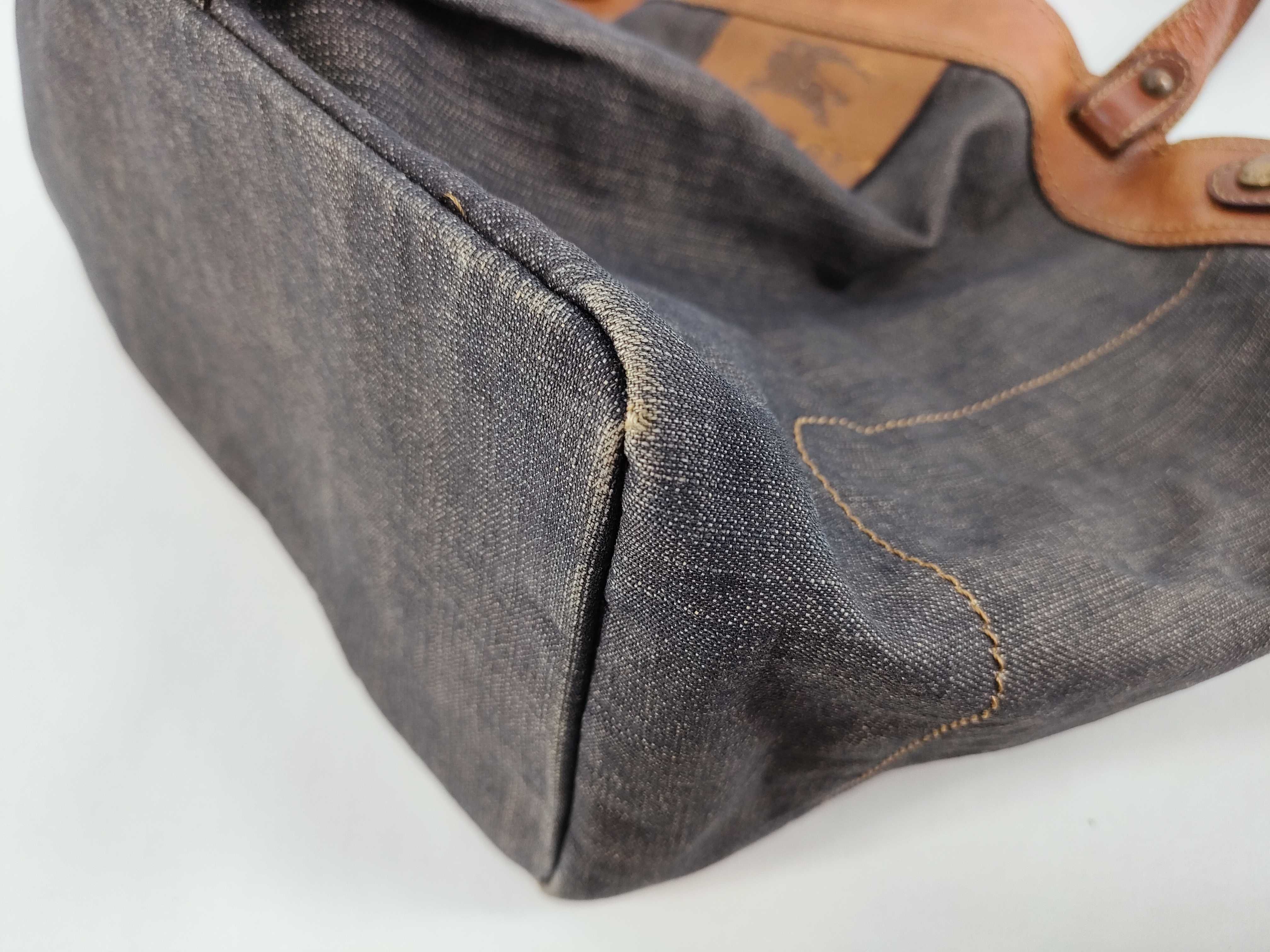 Blue Label Burberry Blue Label Denim Tote Bag — view 6