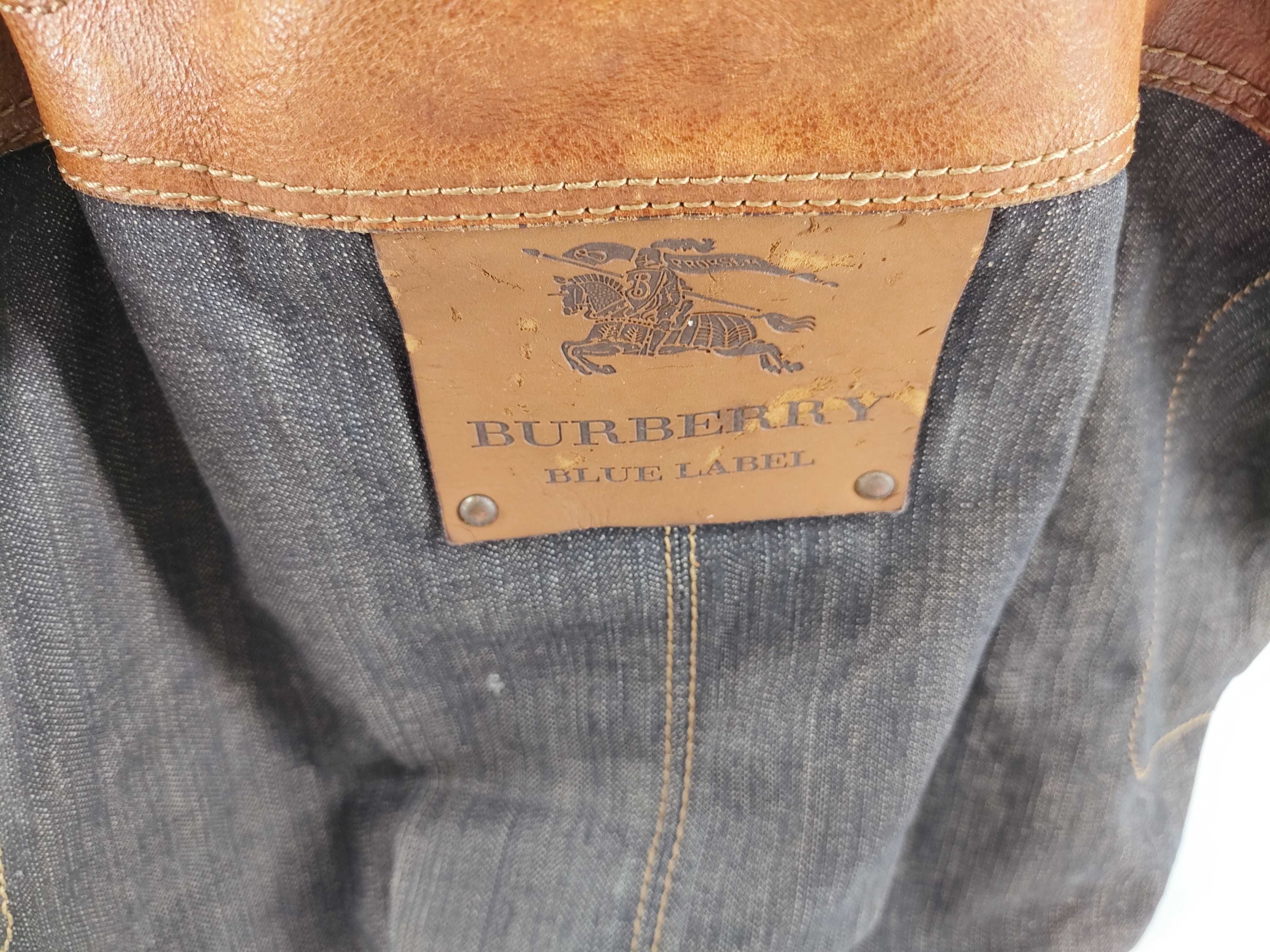 Blue Label Burberry Blue Label Denim Tote Bag — view 8