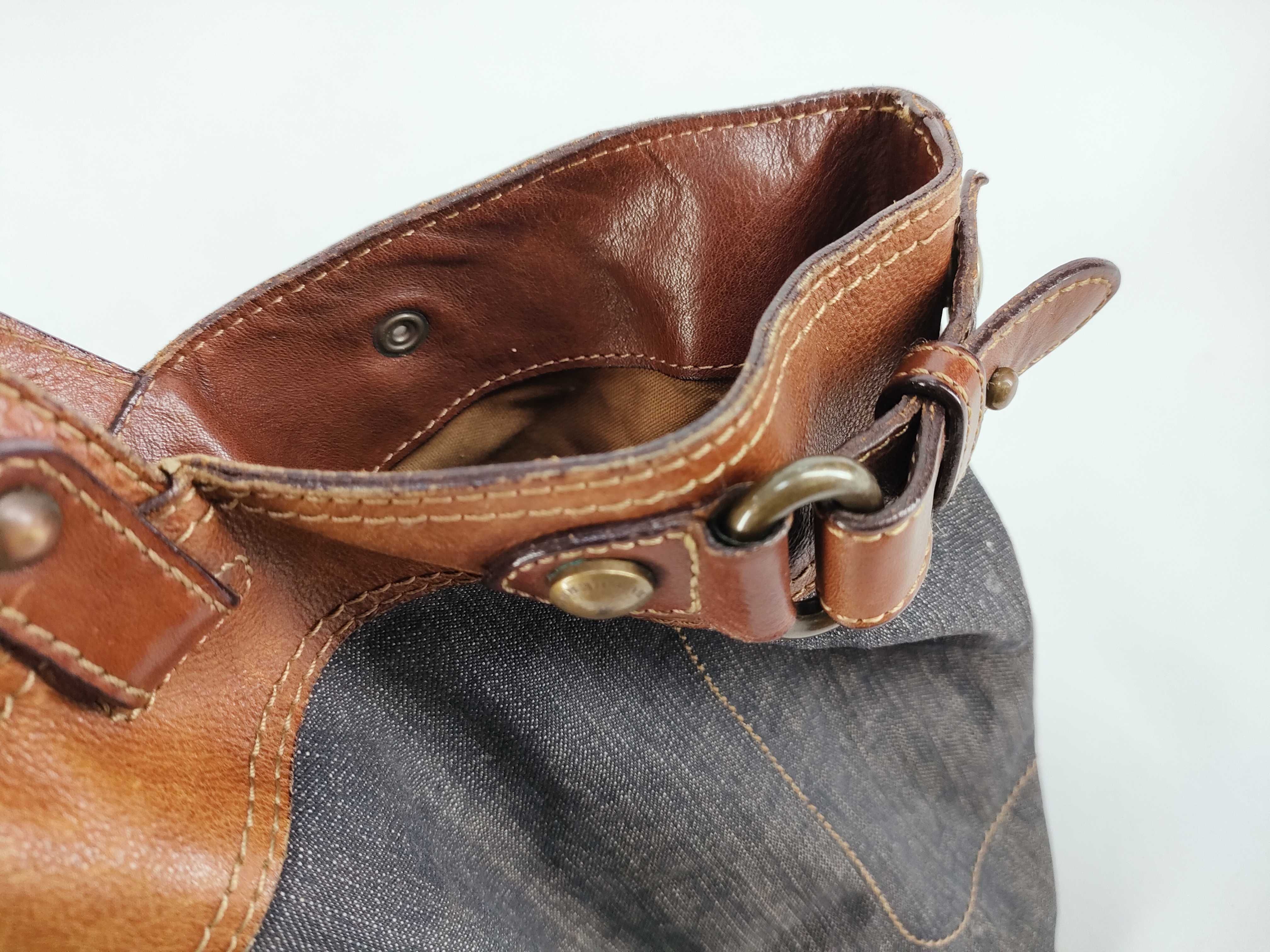 Blue Label Burberry Blue Label Denim Tote Bag — view 9