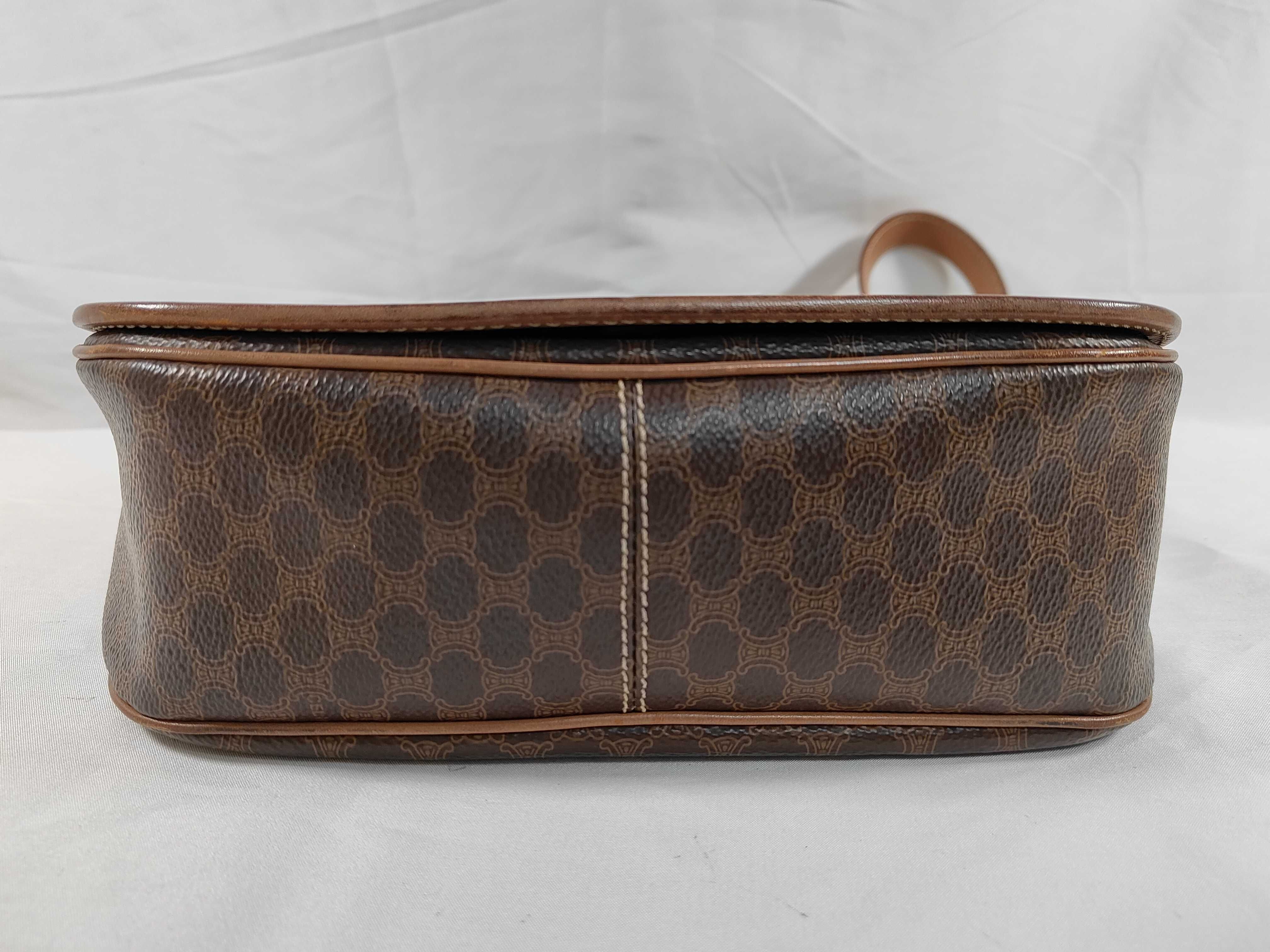 shoulder bag, Macadam pattern, brown shoulder bag — view 7
