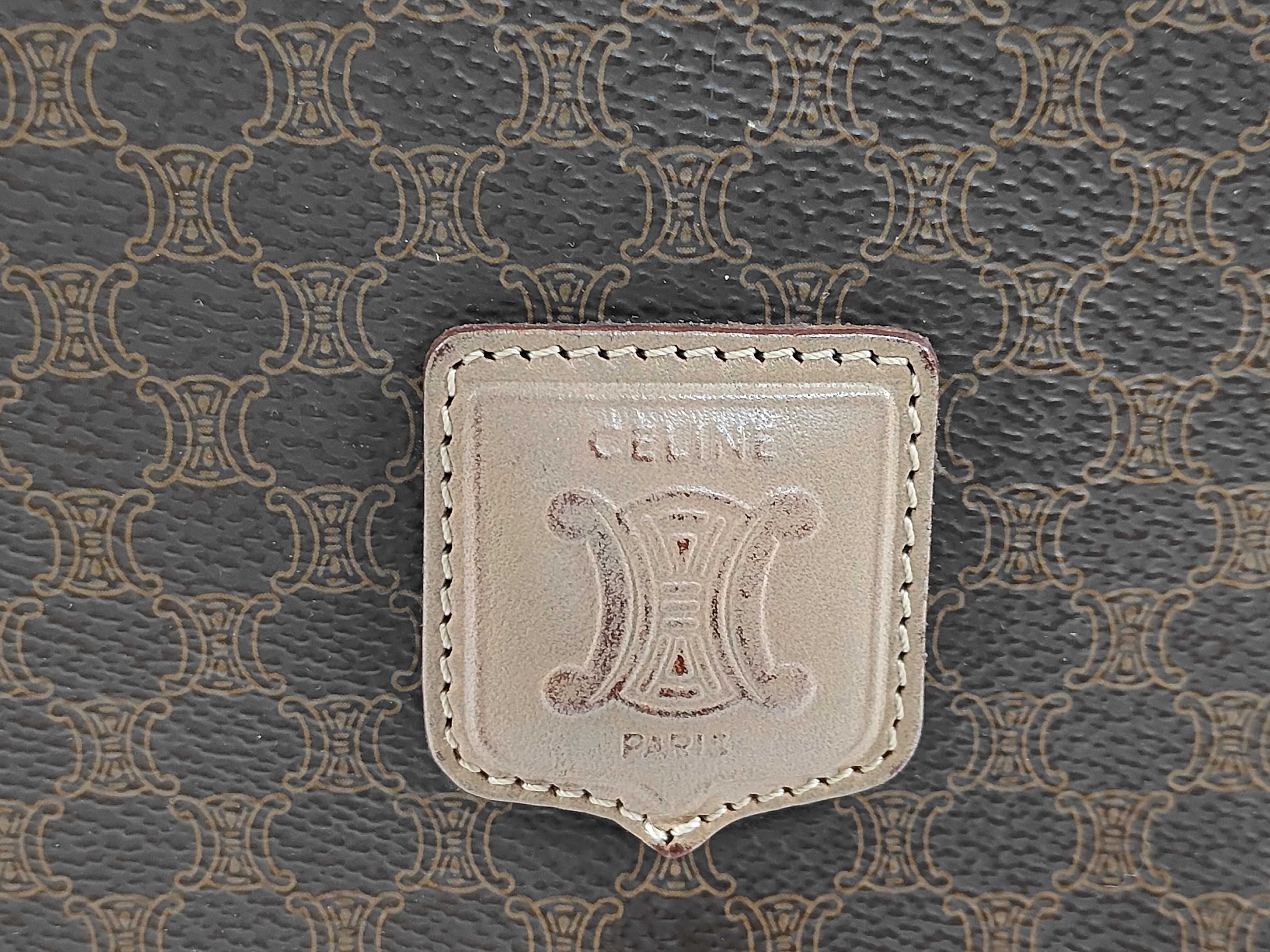 shoulder bag, Macadam pattern, brown shoulder bag — view 8