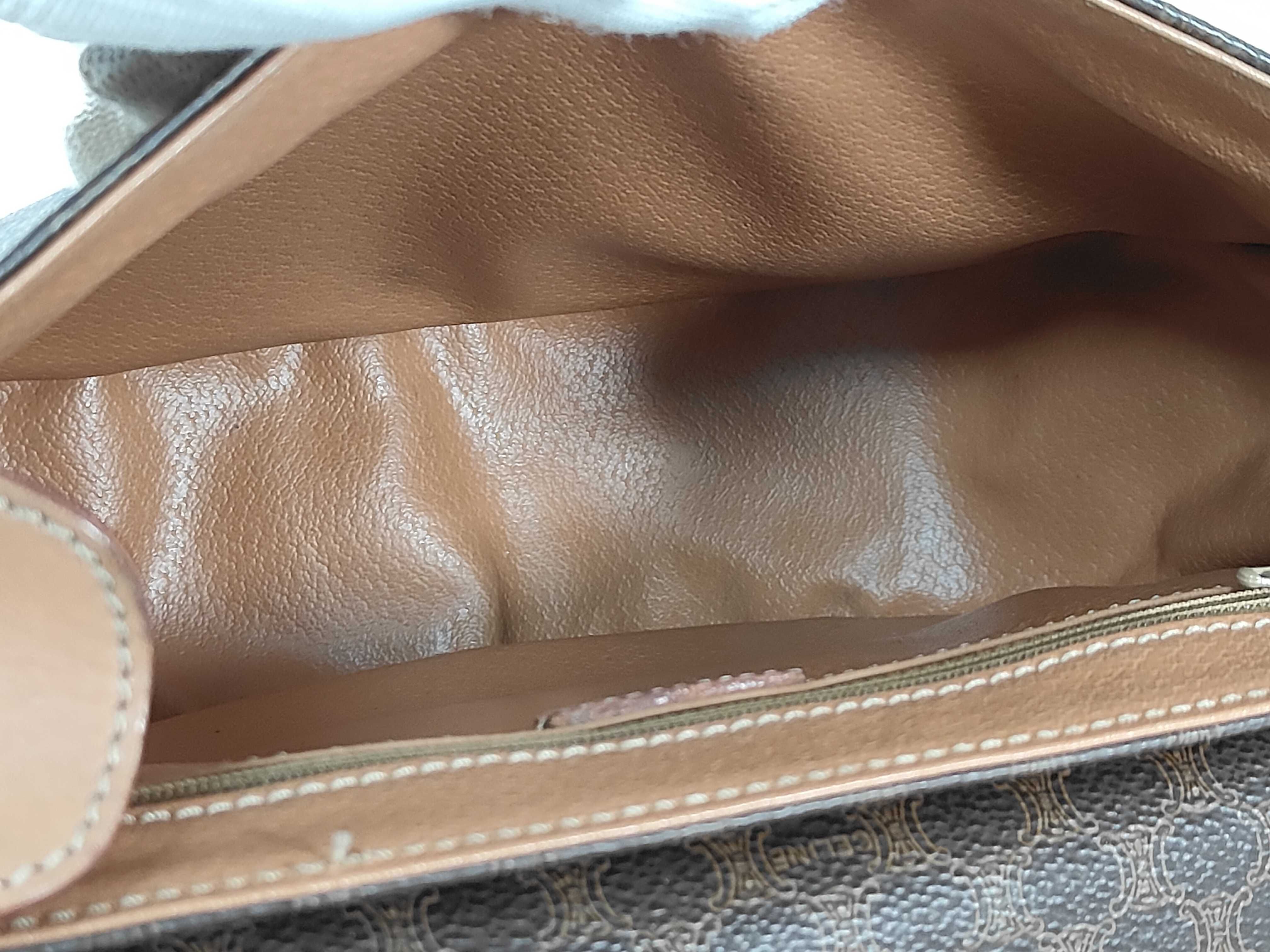 shoulder bag, Macadam pattern, brown shoulder bag — view 10