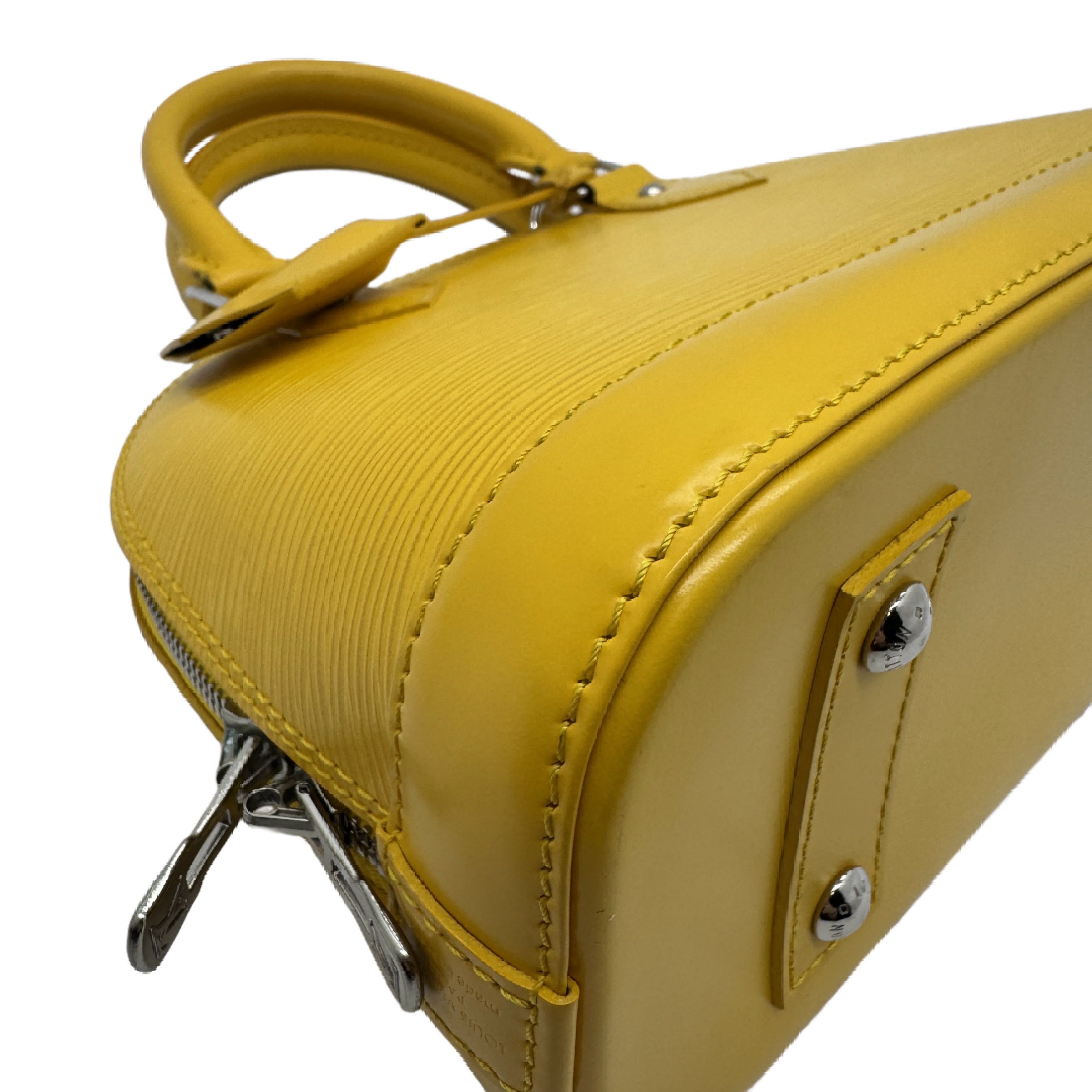 Epi Alma PM Yellow Handbag — view 5