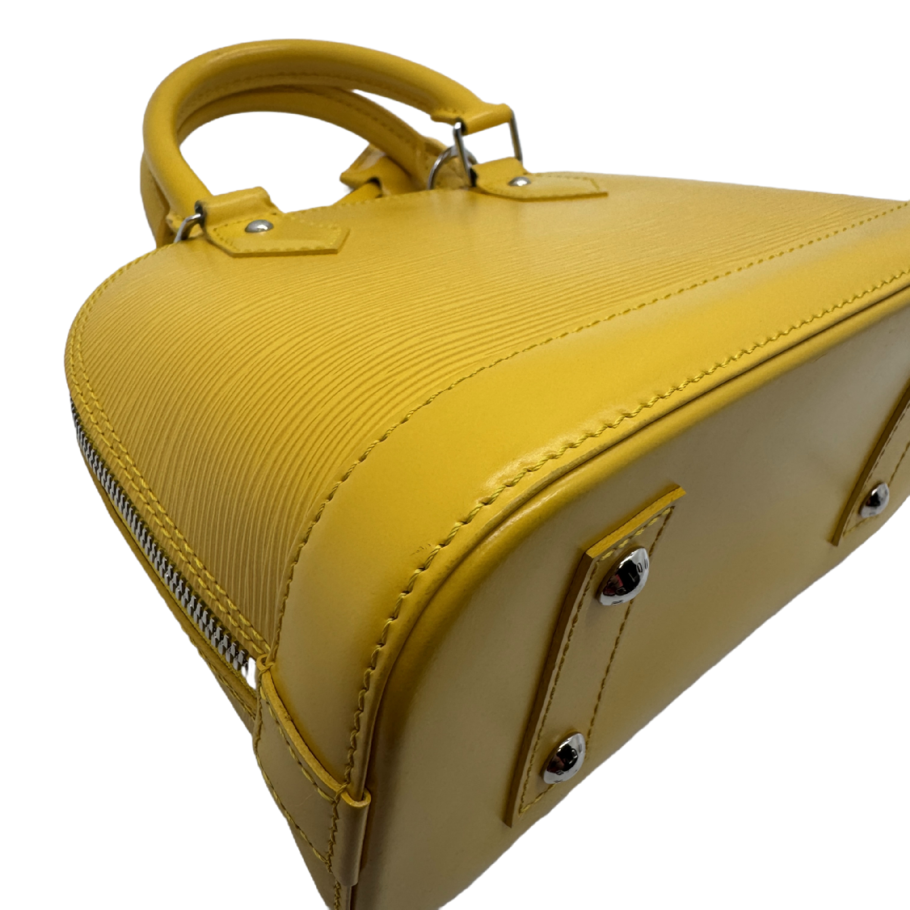 Epi Alma PM Yellow Handbag — view 7