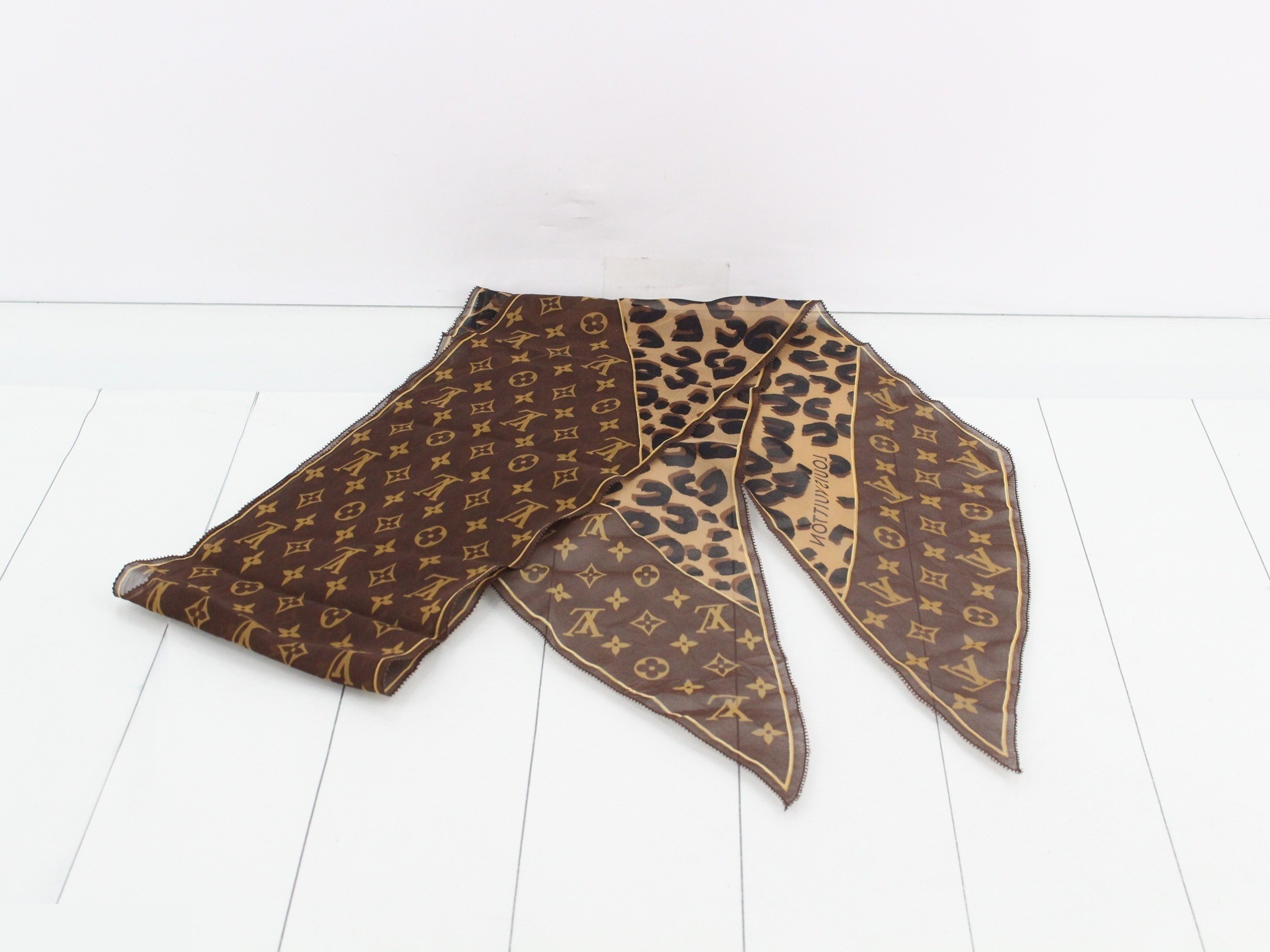 Echarpe Monogram Leopard — view 3