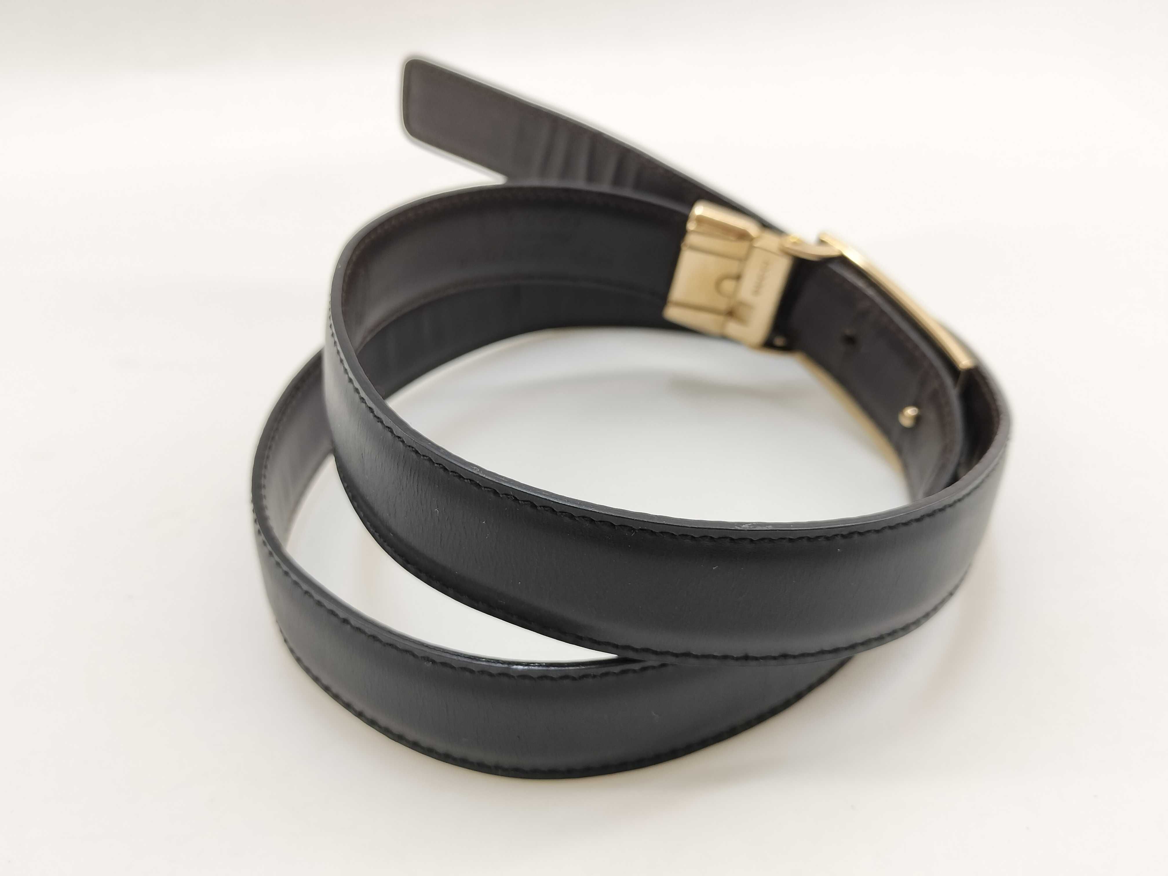 Leather Belt, Black — view 2