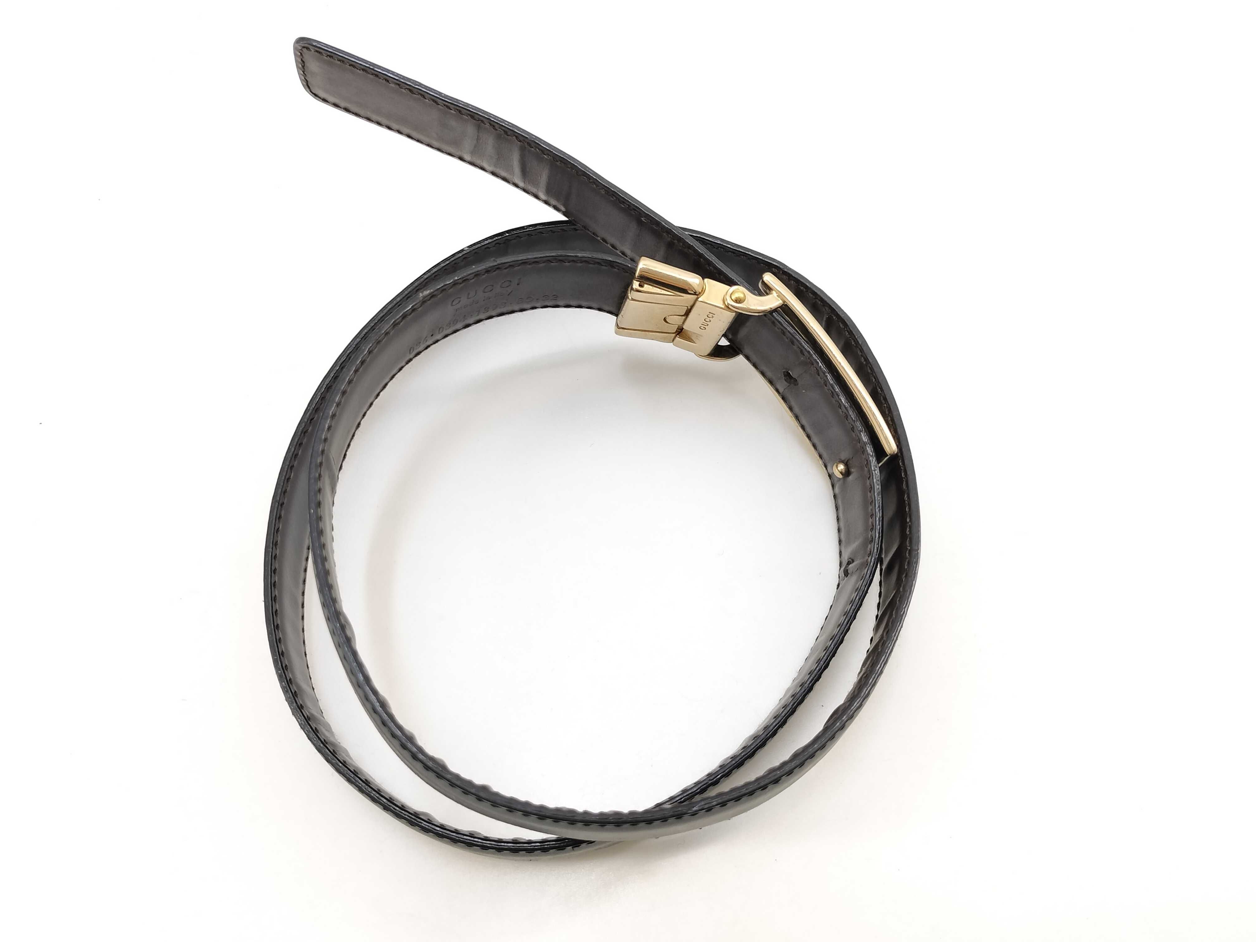 Leather Belt, Black — view 3