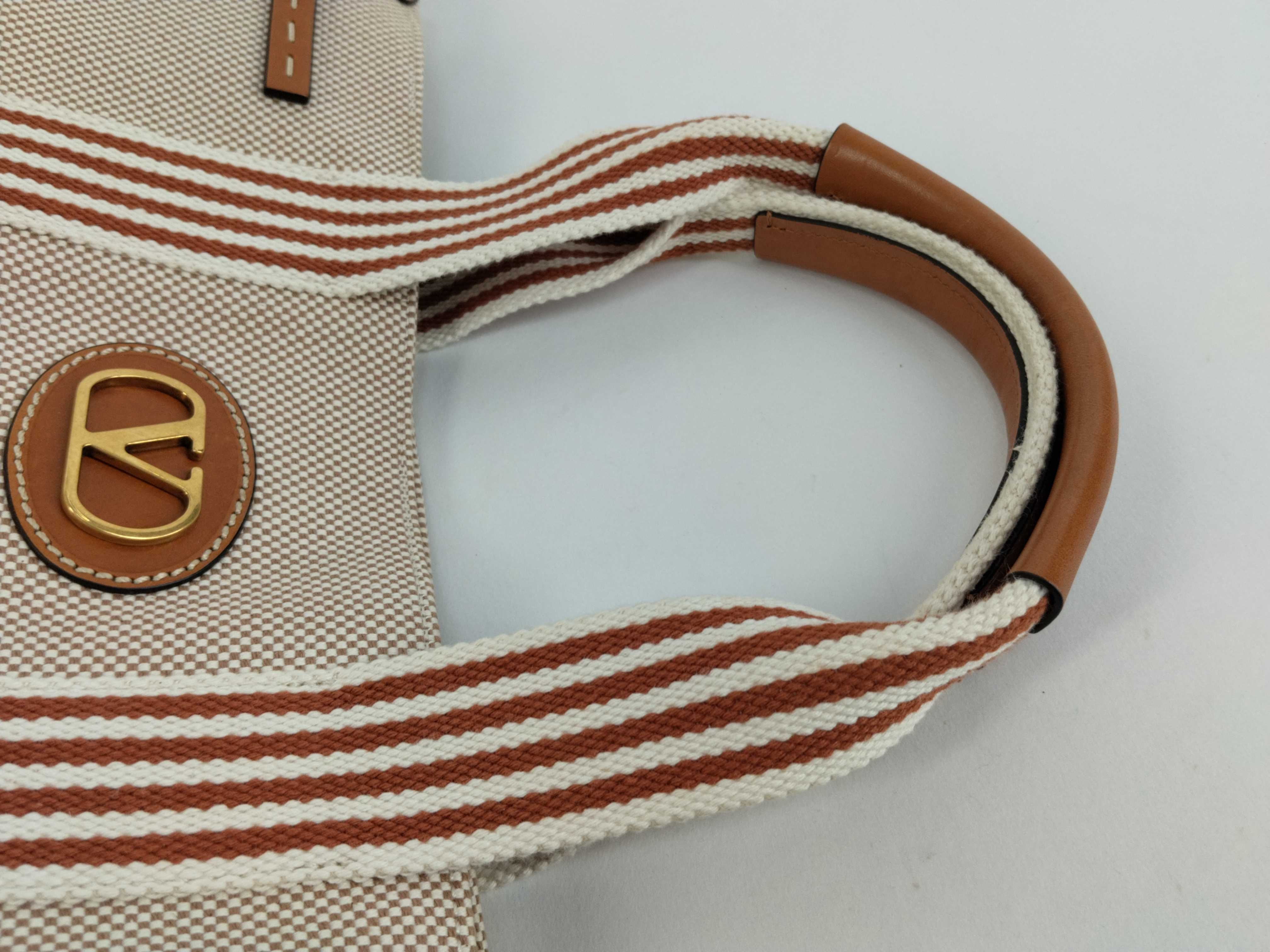 bag, Valentino Antibes large canvas tote bag. — view 3