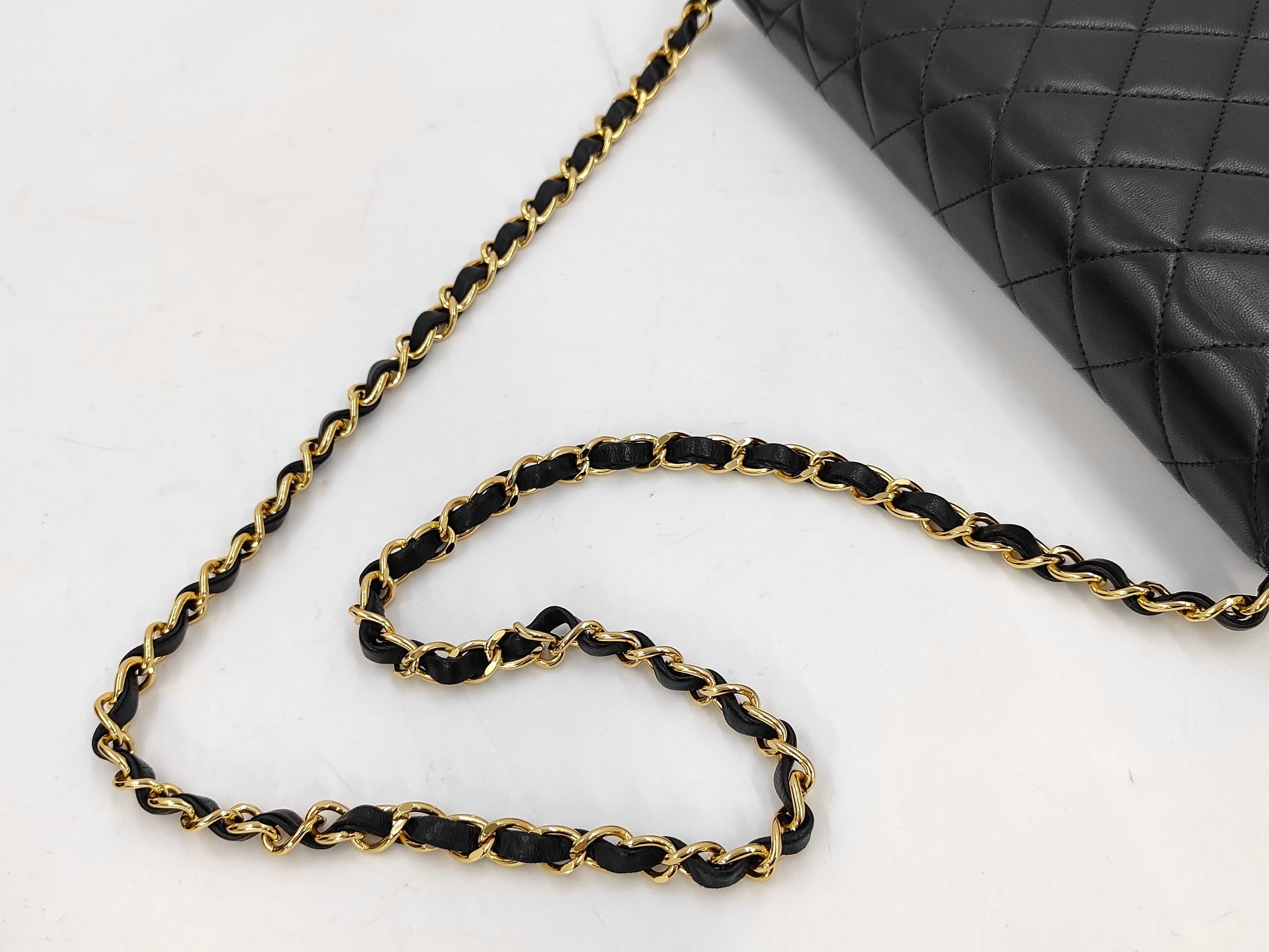 Lambskin Matelassé Chain Shoulder Bag — view 3