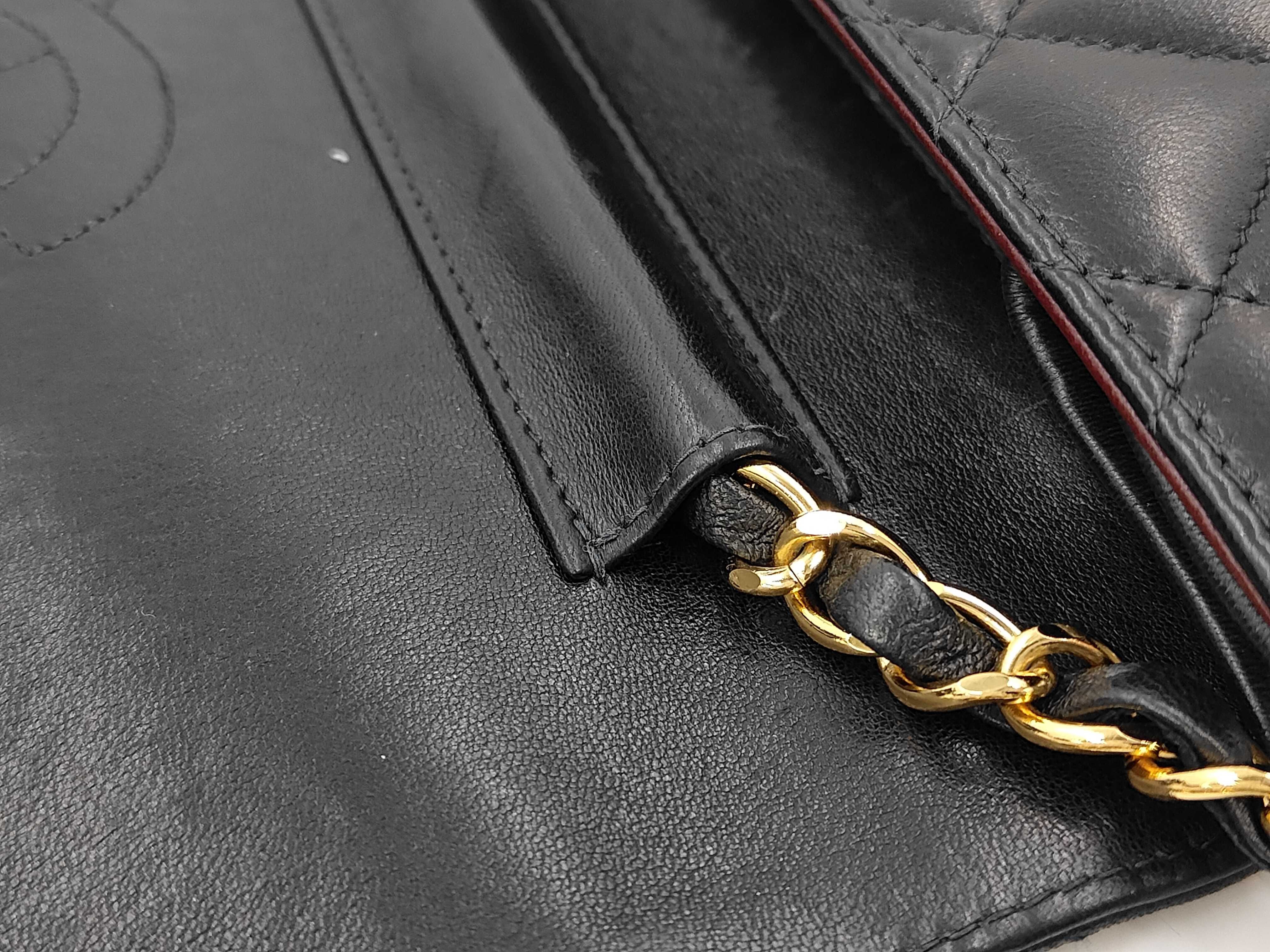 Lambskin Matelassé Chain Shoulder Bag — view 5