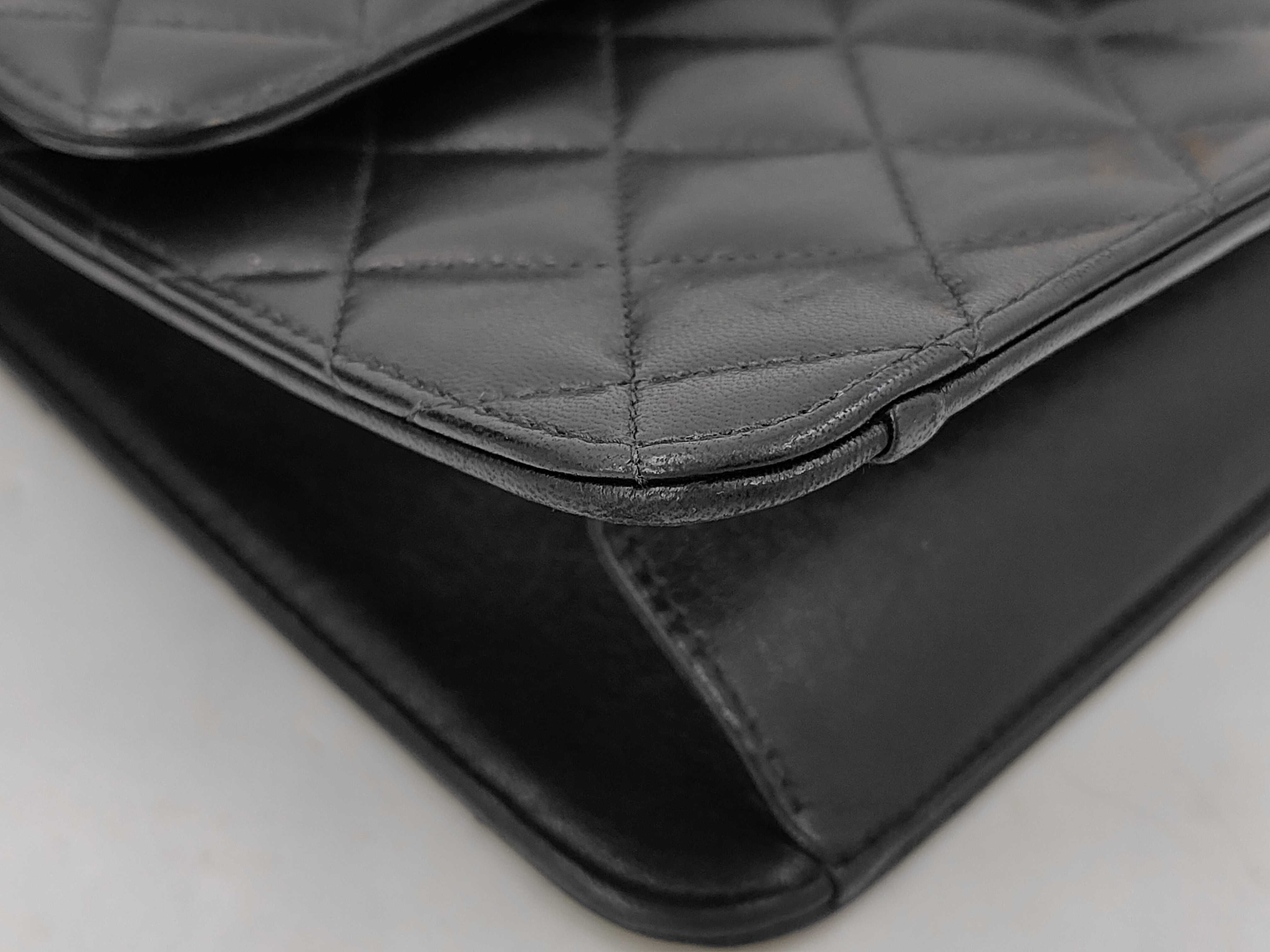 Lambskin Matelassé Chain Shoulder Bag — view 6