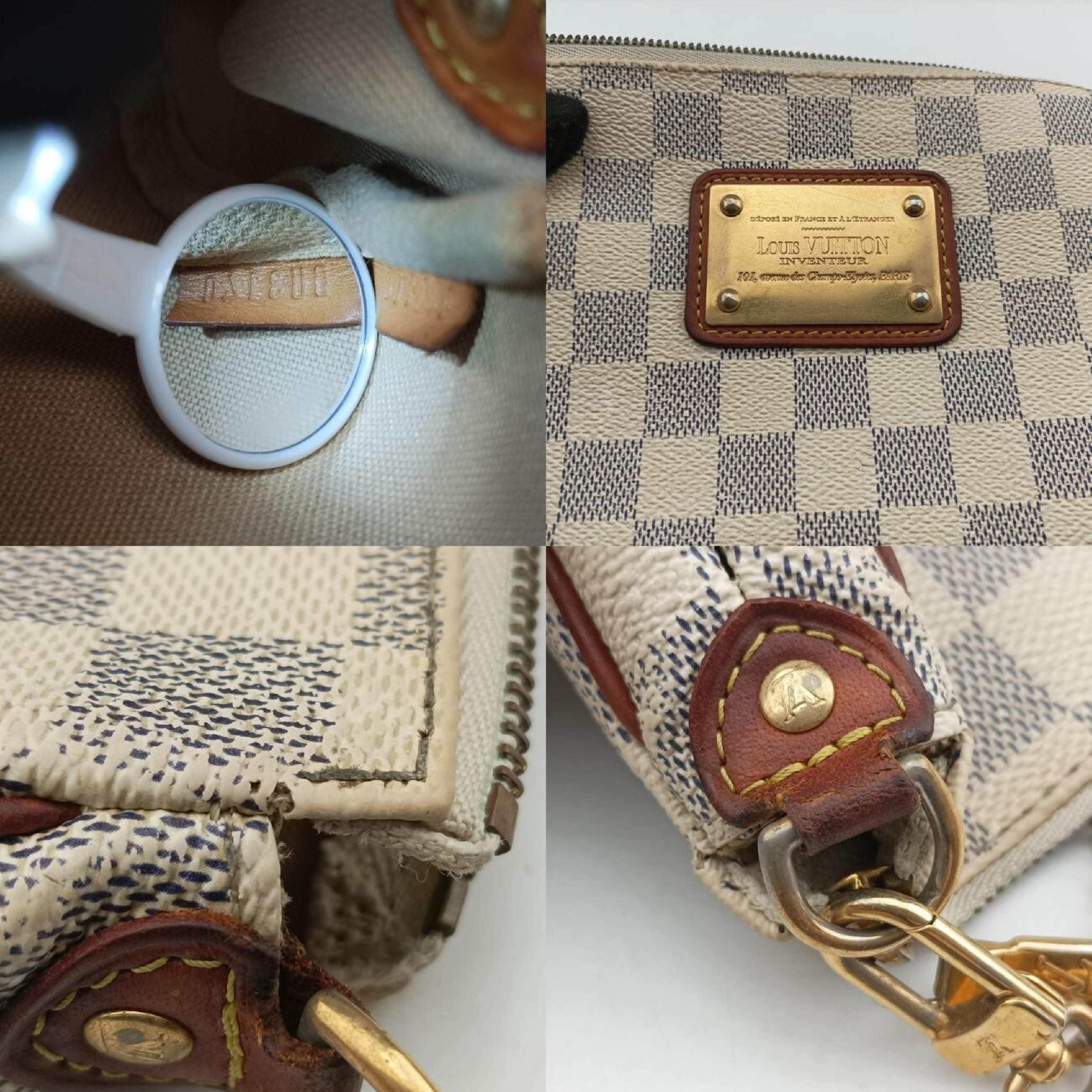 Eva Azur Damier Canvas N55214 DU3140 Handbag — view 8