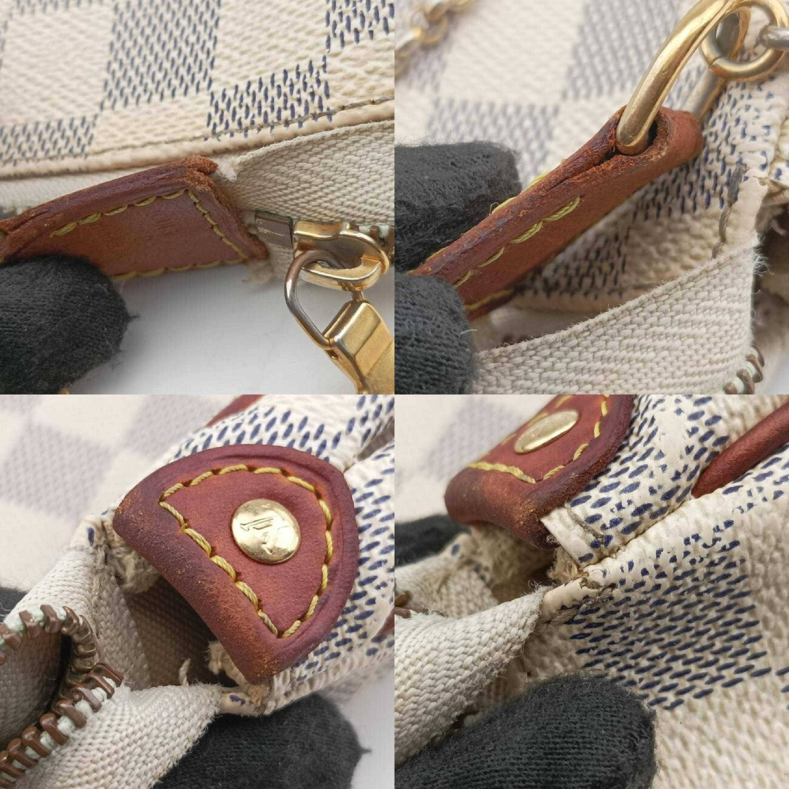 Eva Azur Damier Canvas N55214 DU3140 Handbag — view 9