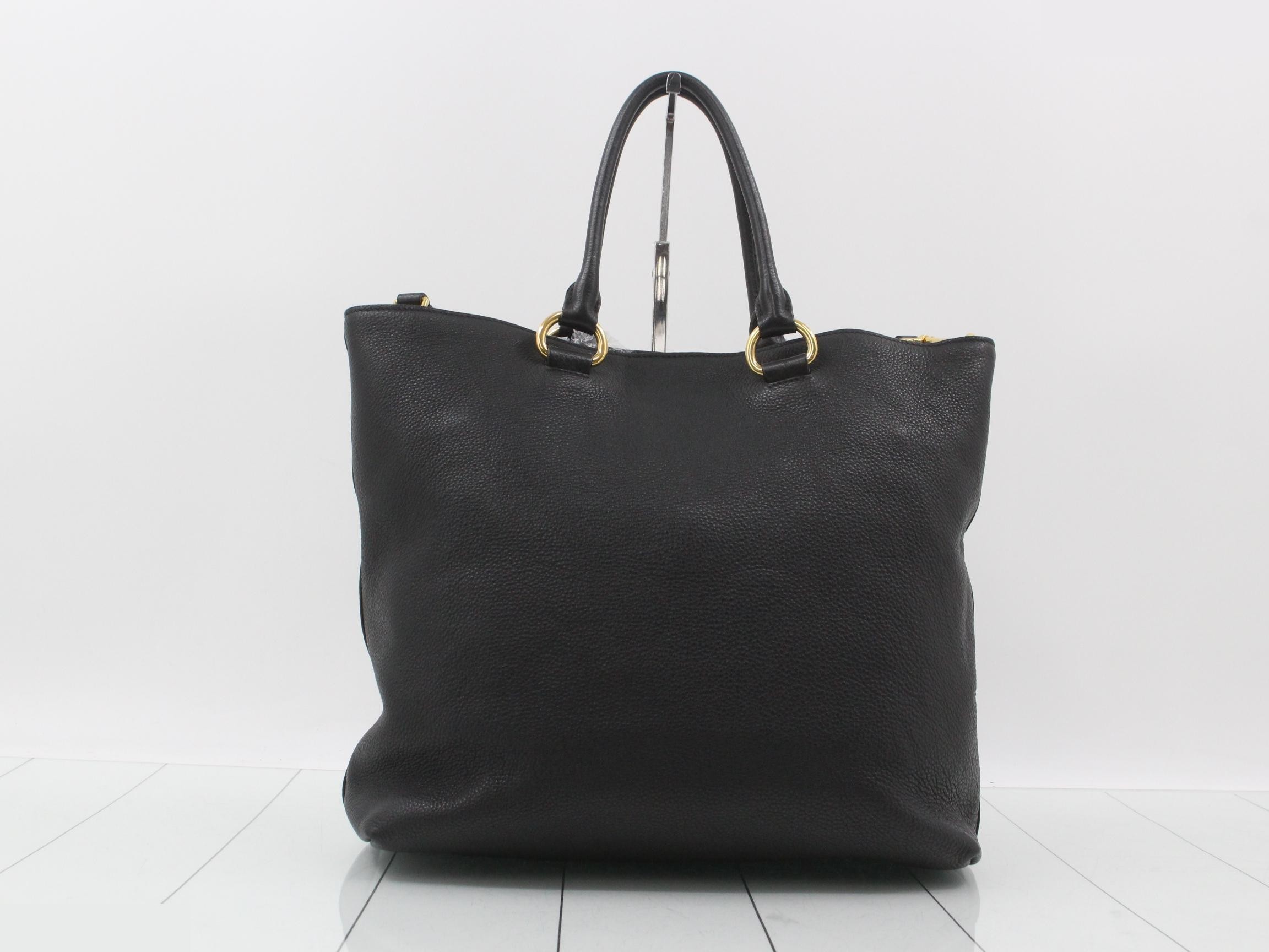 leather 2-way bag with shoulder strap — view 2