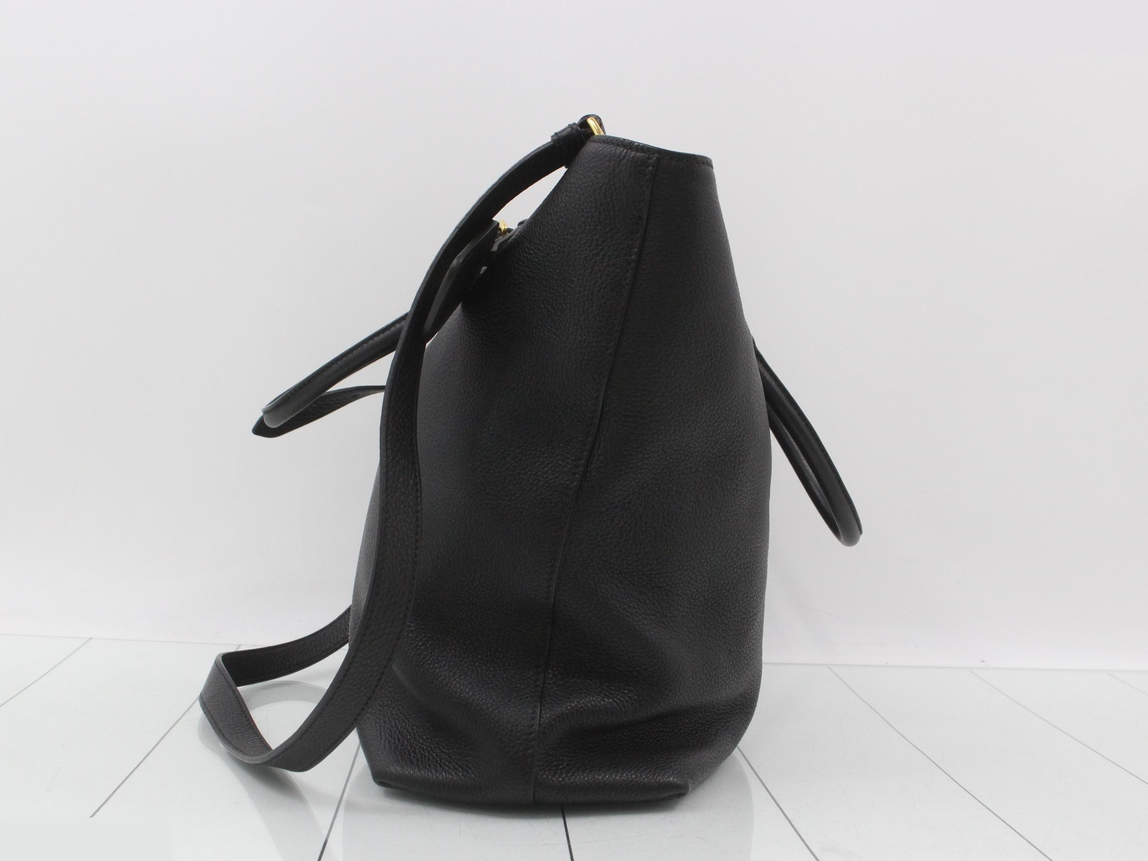 leather 2-way bag with shoulder strap — view 3