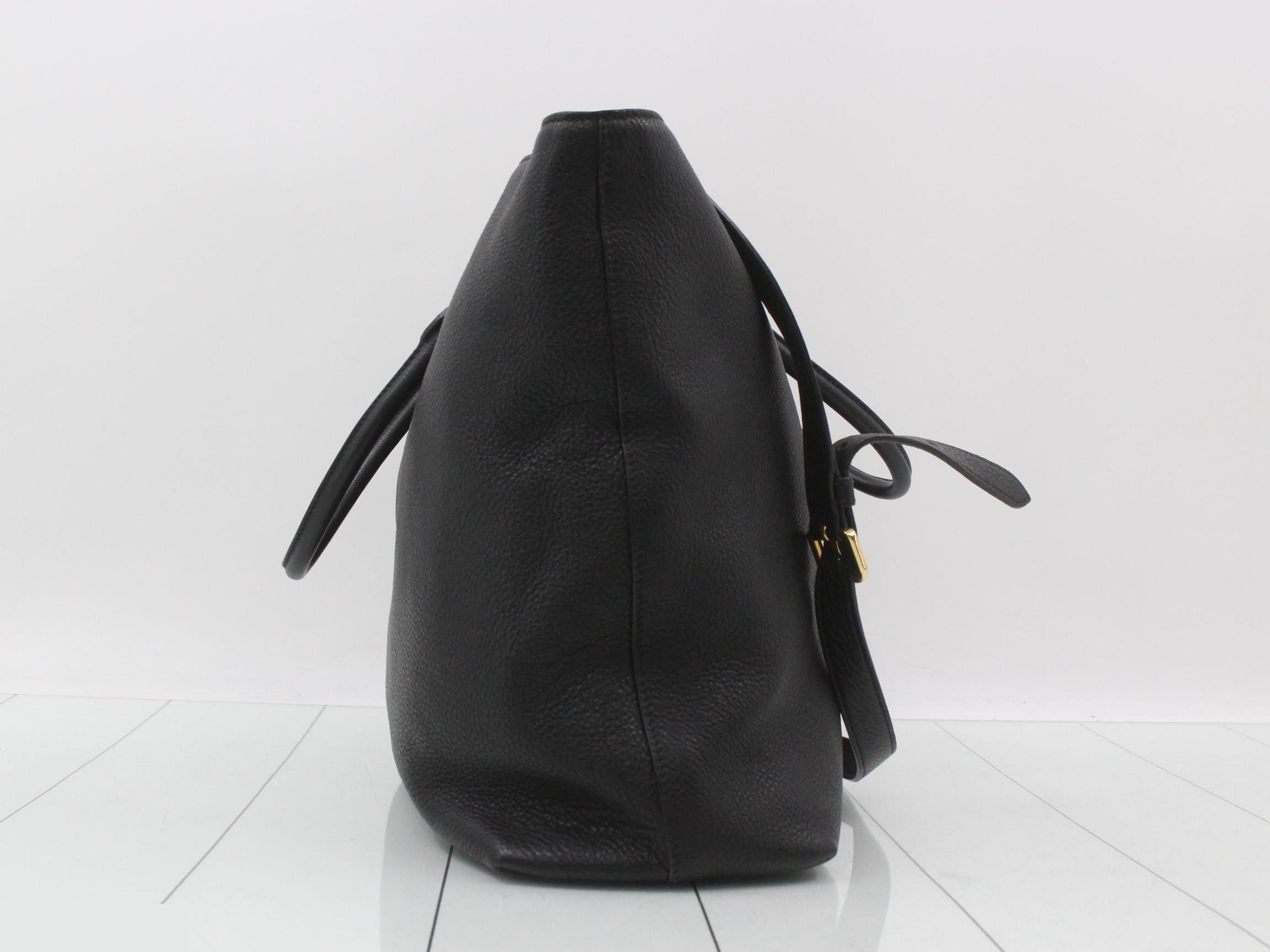 leather 2-way bag with shoulder strap — view 4