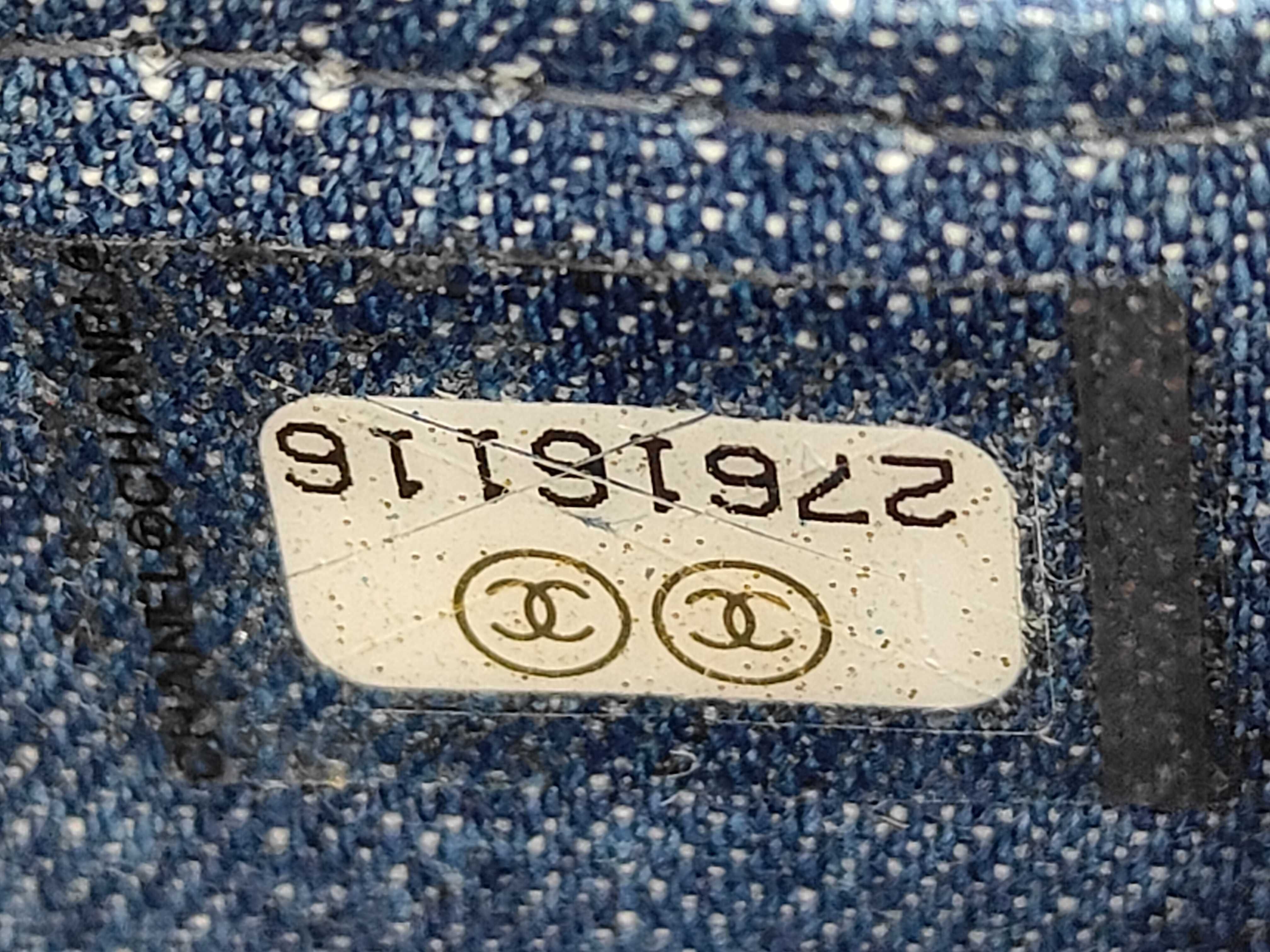 Denim Matelasse Long Wallet — view 7