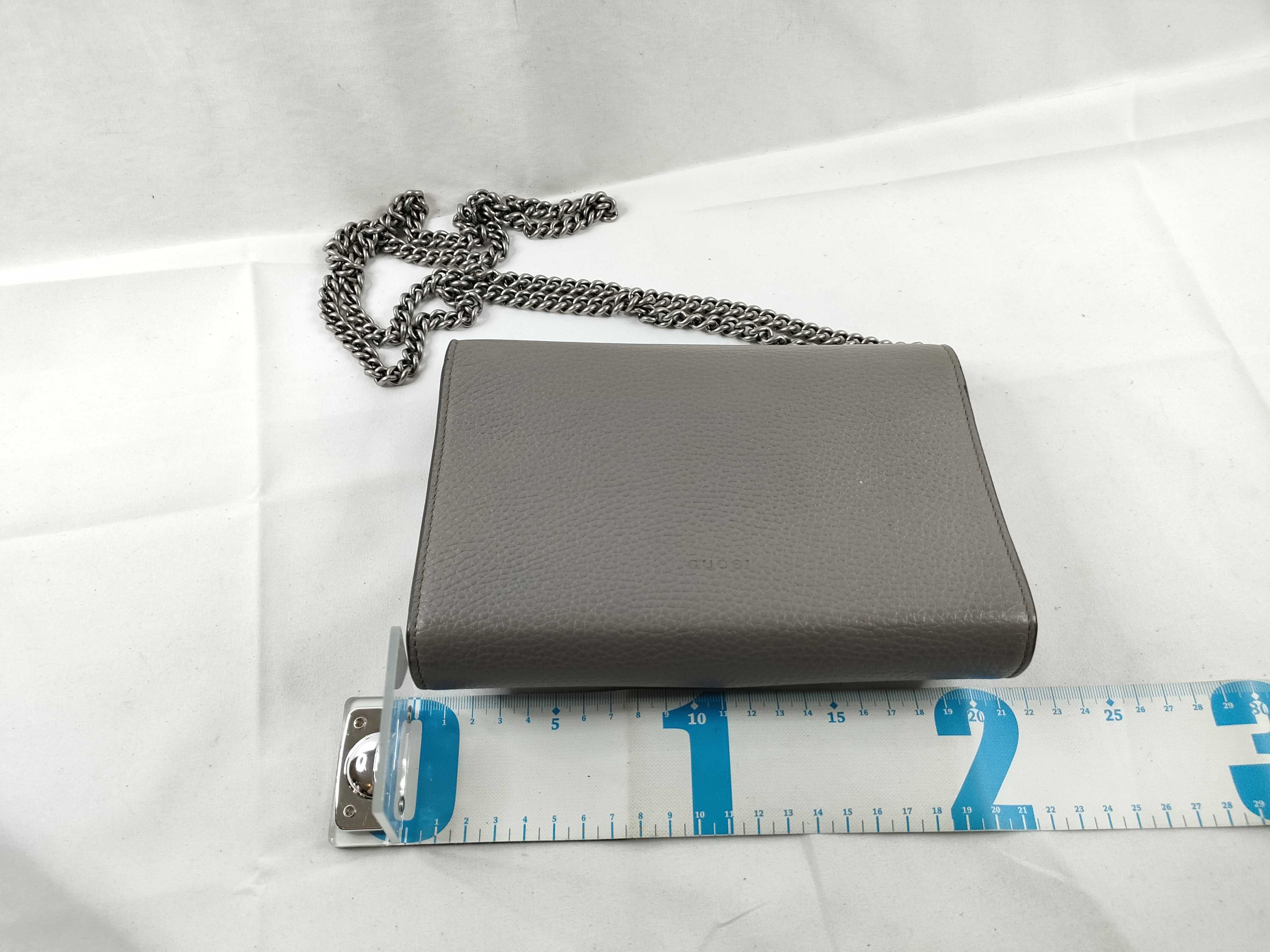 SG- Dionysus Leather Chain Wallet Green 401231 Shoulder Bag — view 2