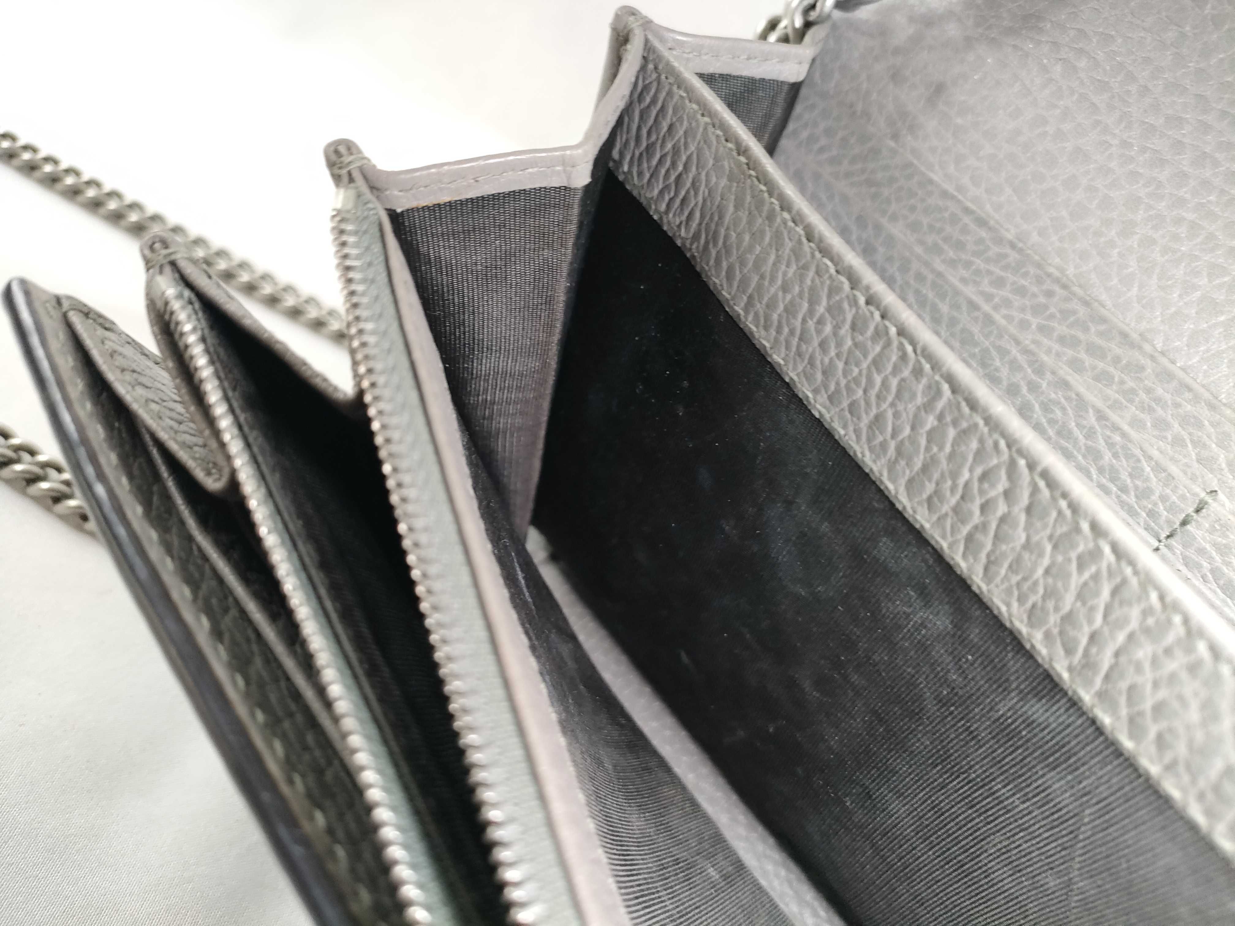 SG- Dionysus Leather Chain Wallet Green 401231 Shoulder Bag — view 11