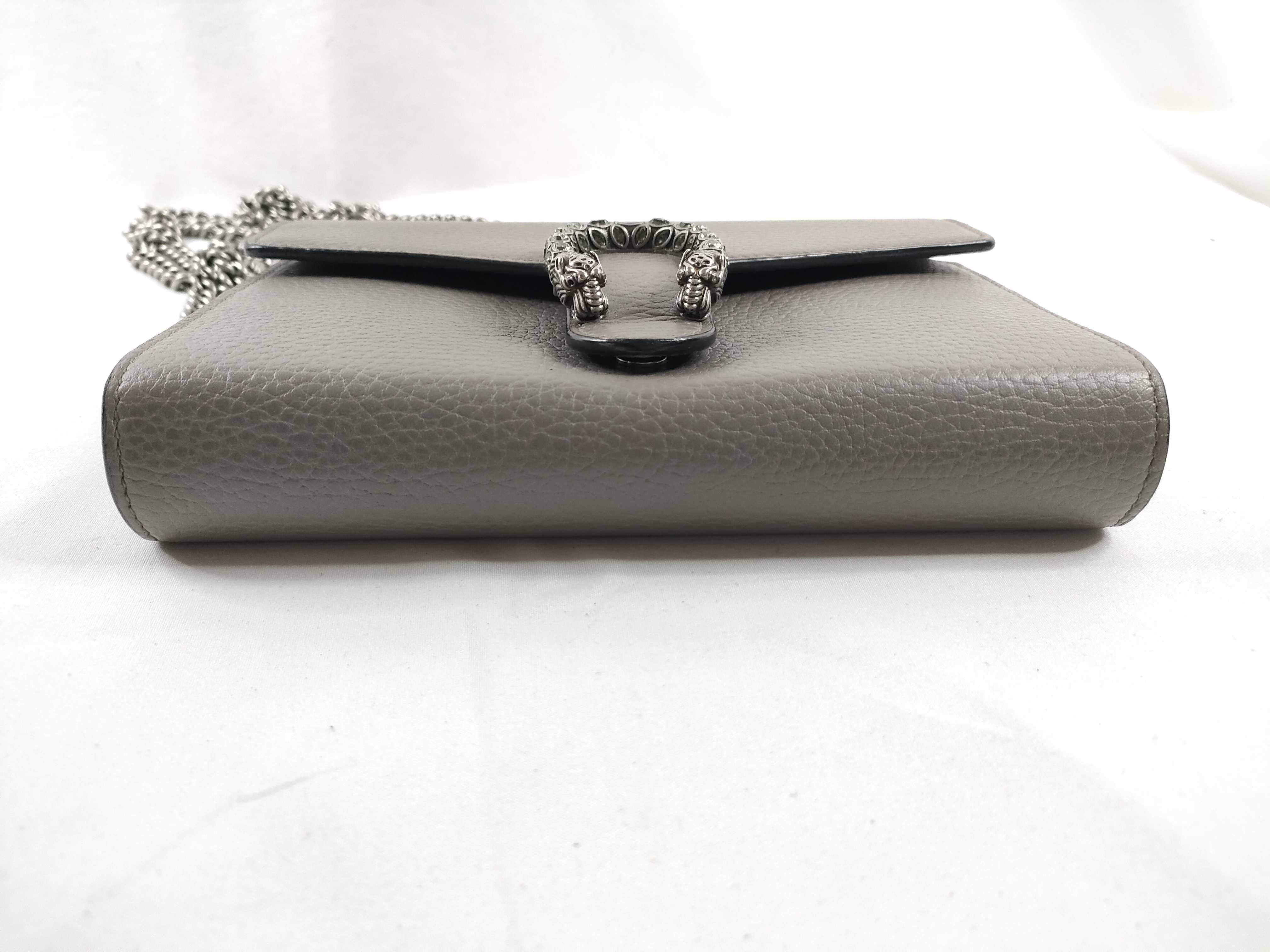SG- Dionysus Leather Chain Wallet Green 401231 Shoulder Bag — view 4
