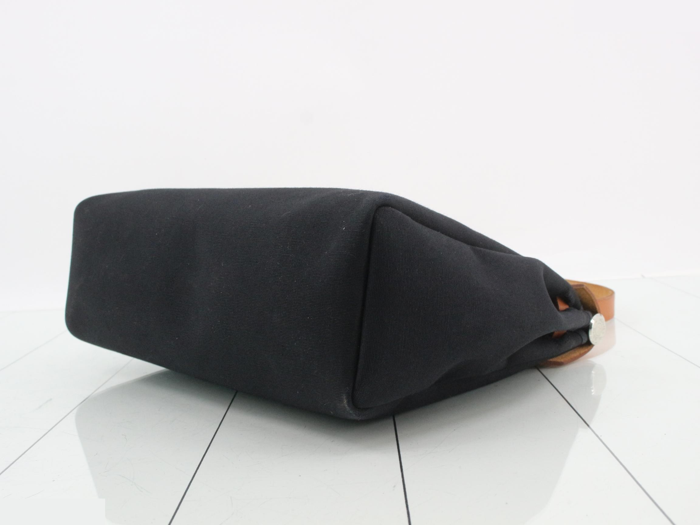 Herbag PM Officier, black, silver hardware, D stamp, 30 x 28 x 11 cm — view 6