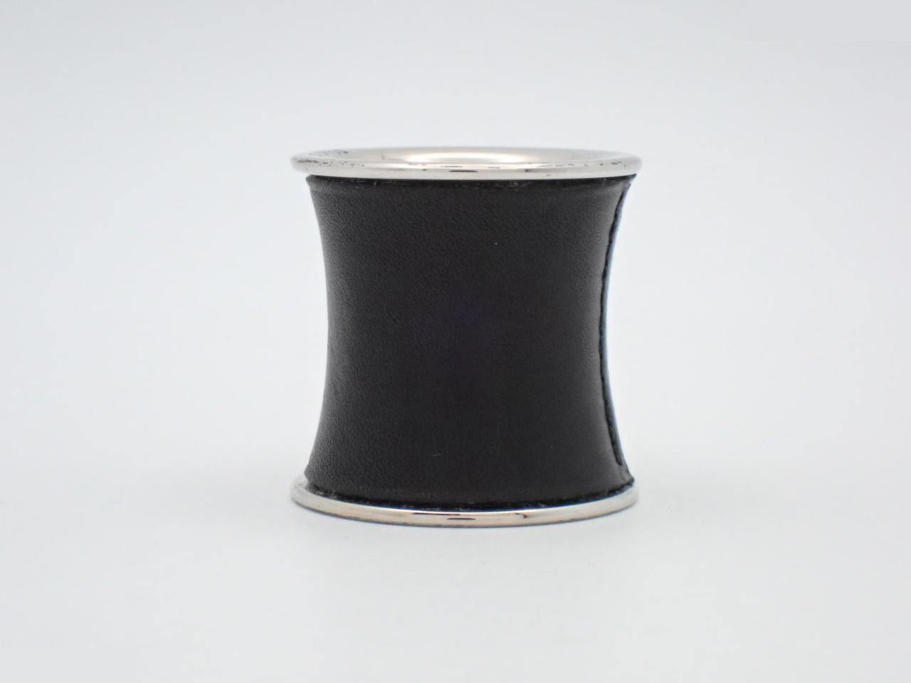 Scarf ring, black/silver — view 3