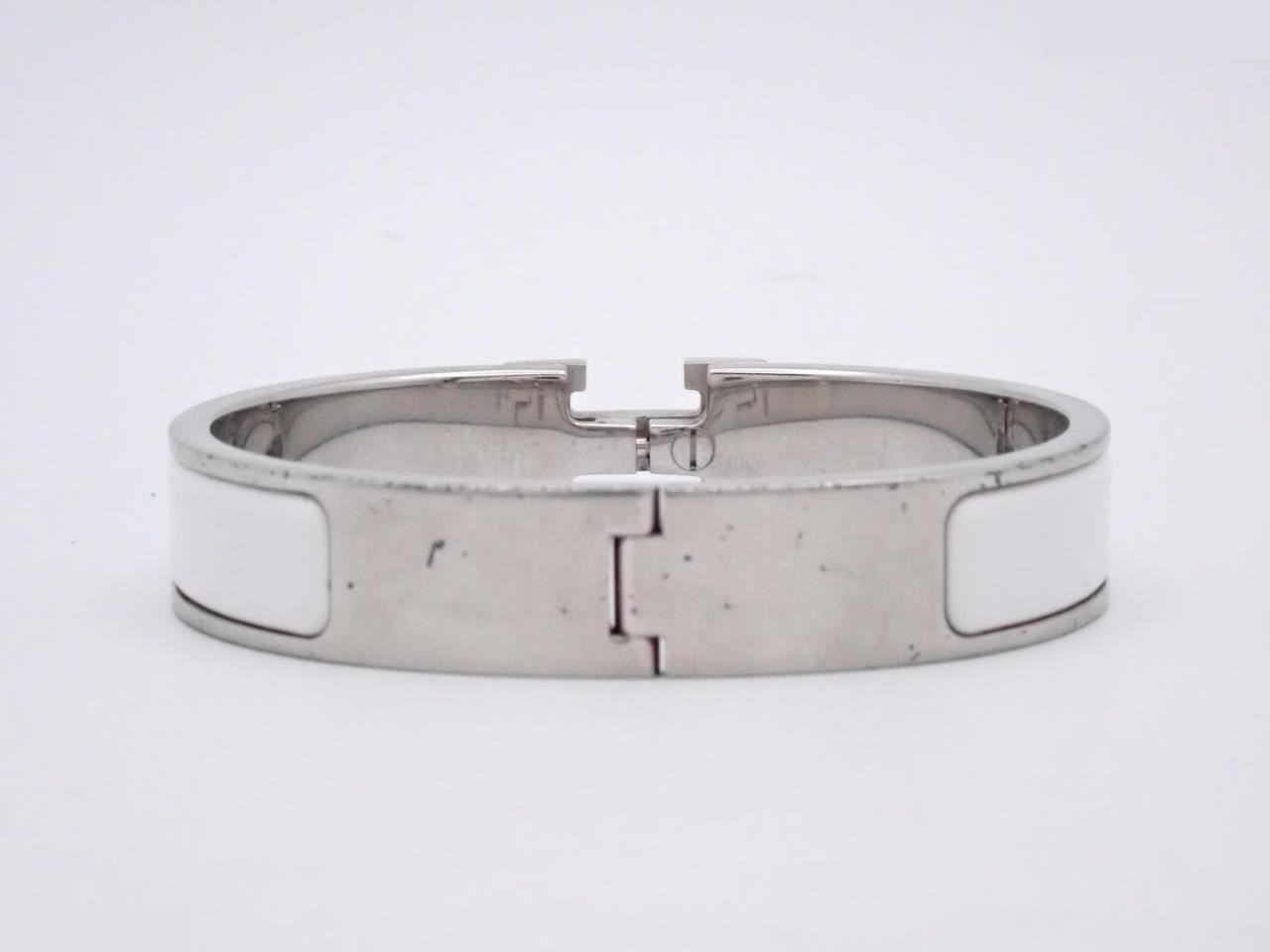 Click H Bangle, White/Silver, Wrist Circumference Approx. 16cm — view 2