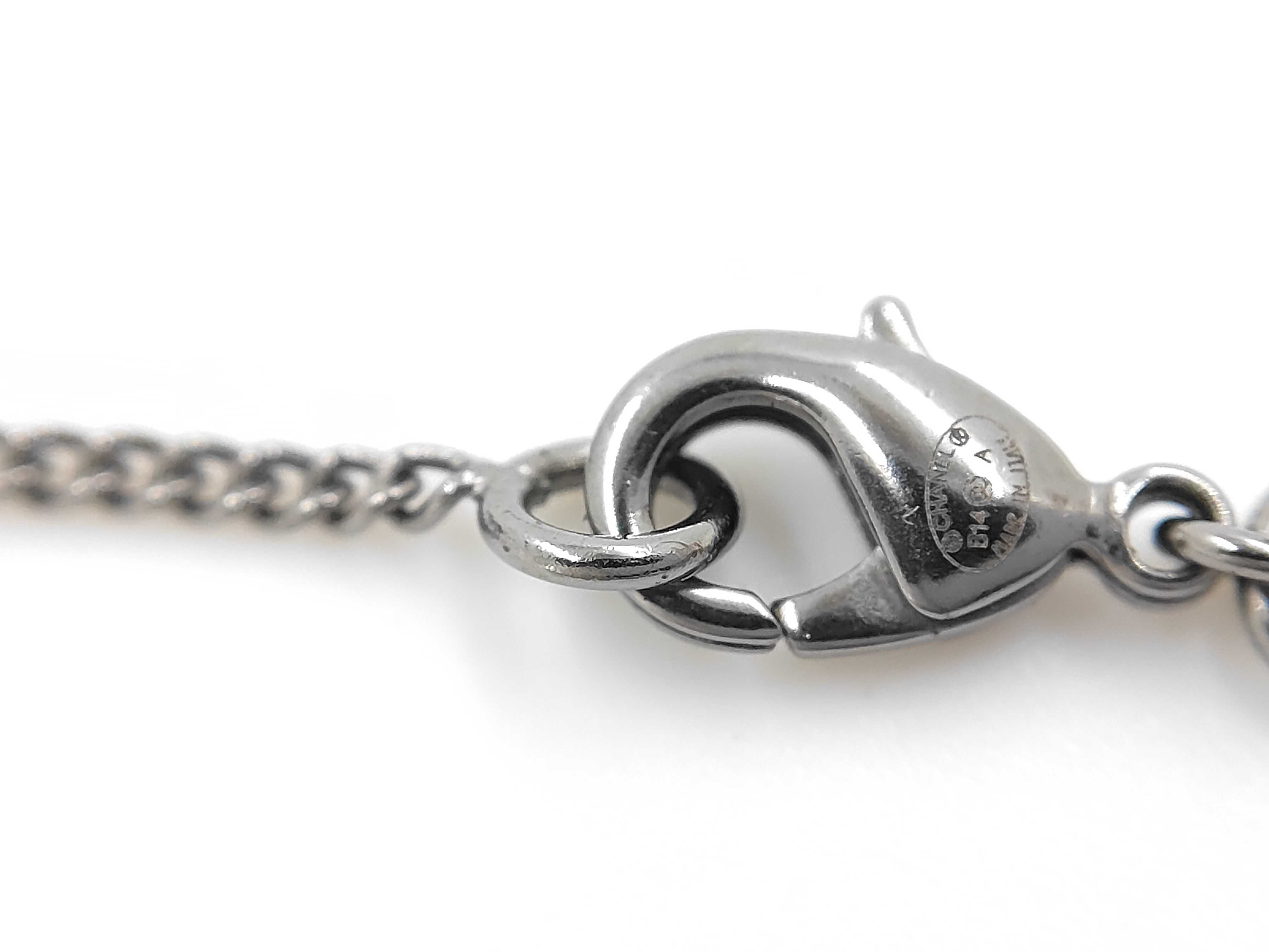 Coco/Silver x Black/B14A Necklace — view 4