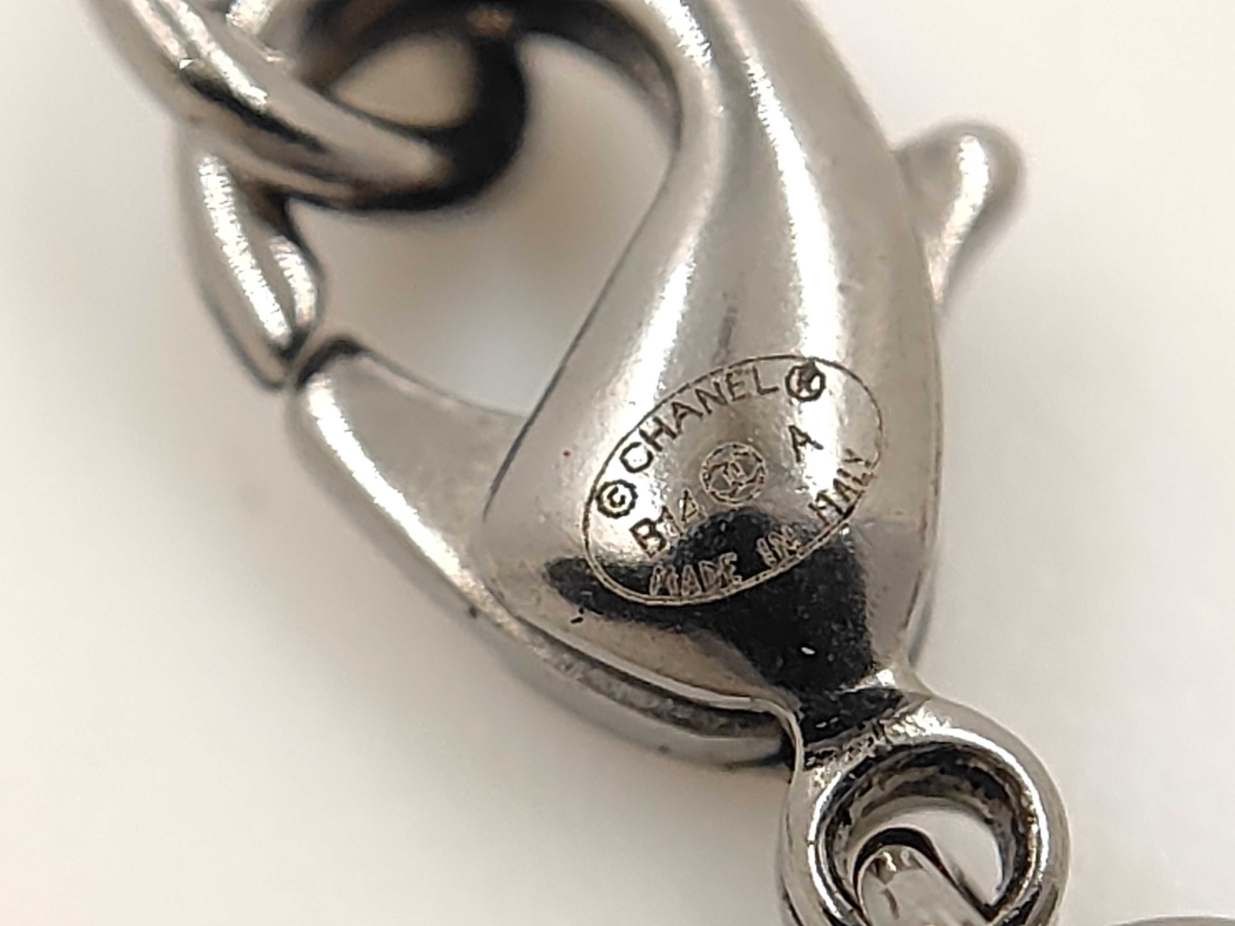 Coco/Silver x Black/B14A Necklace — view 5