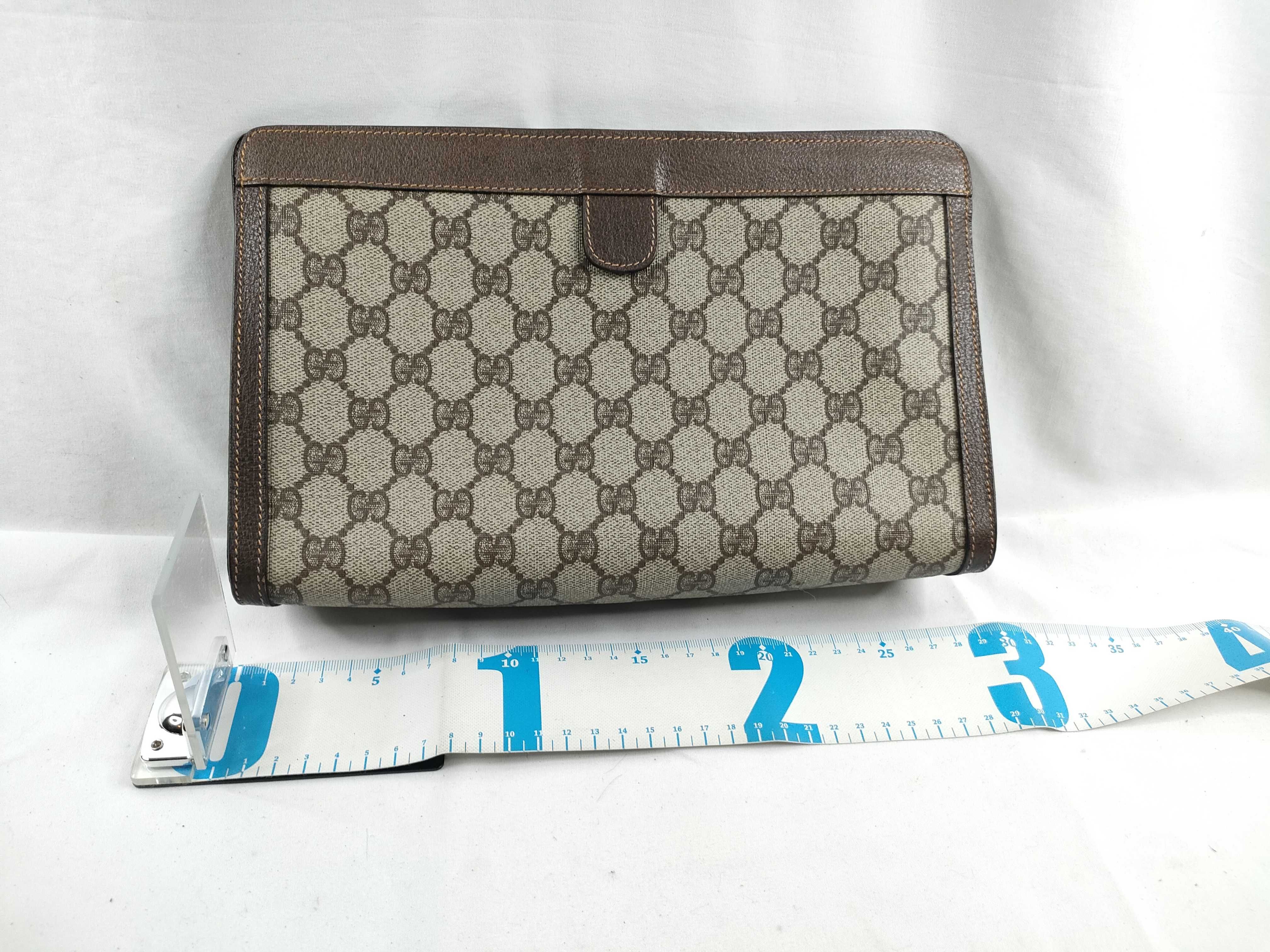 GG Plus Sherry Clutch Bag, PVC, Brown, 014-56-6044 (Clutch Bag) — view 2
