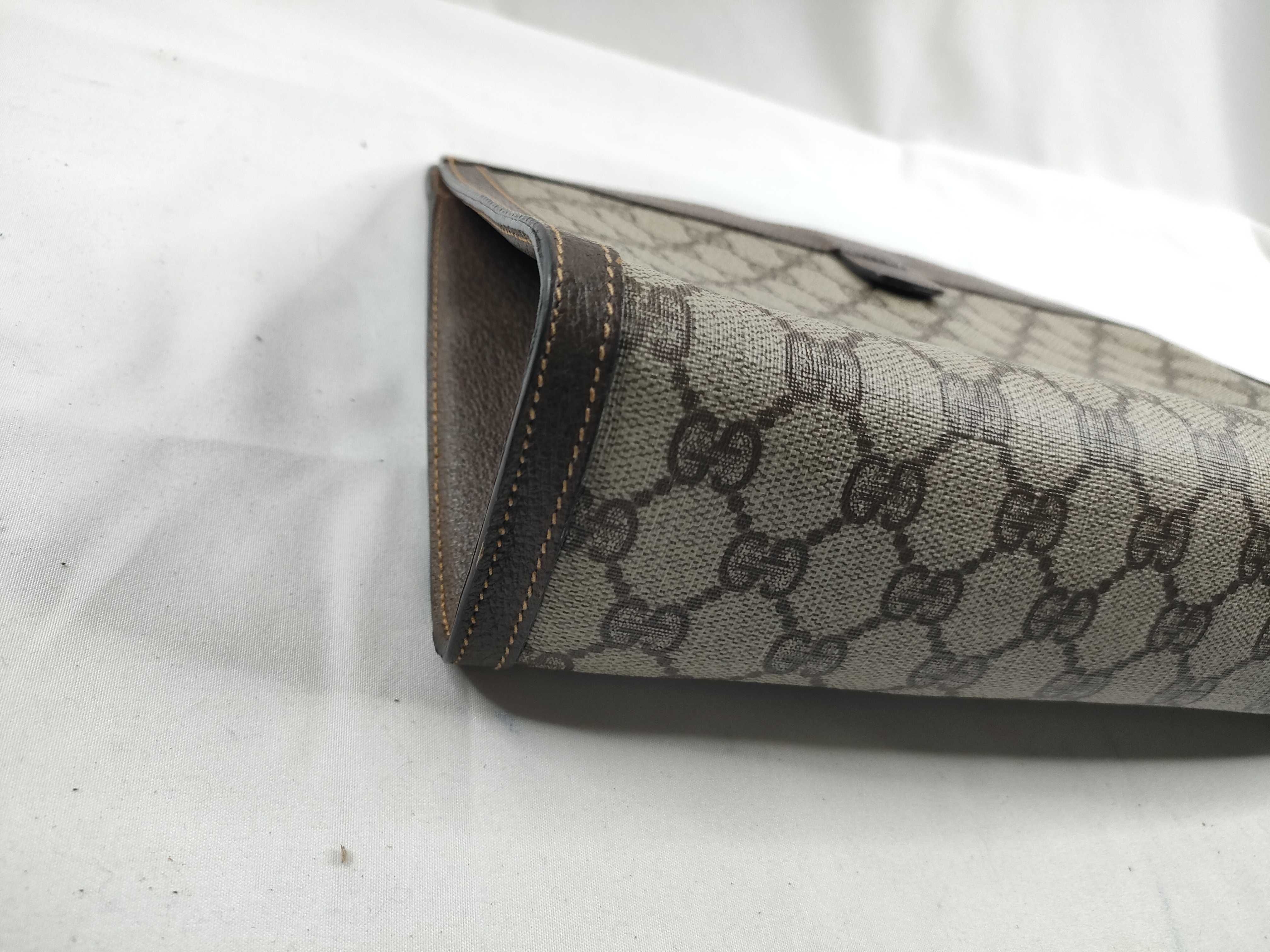 GG Plus Sherry Clutch Bag, PVC, Brown, 014-56-6044 (Clutch Bag) — view 3