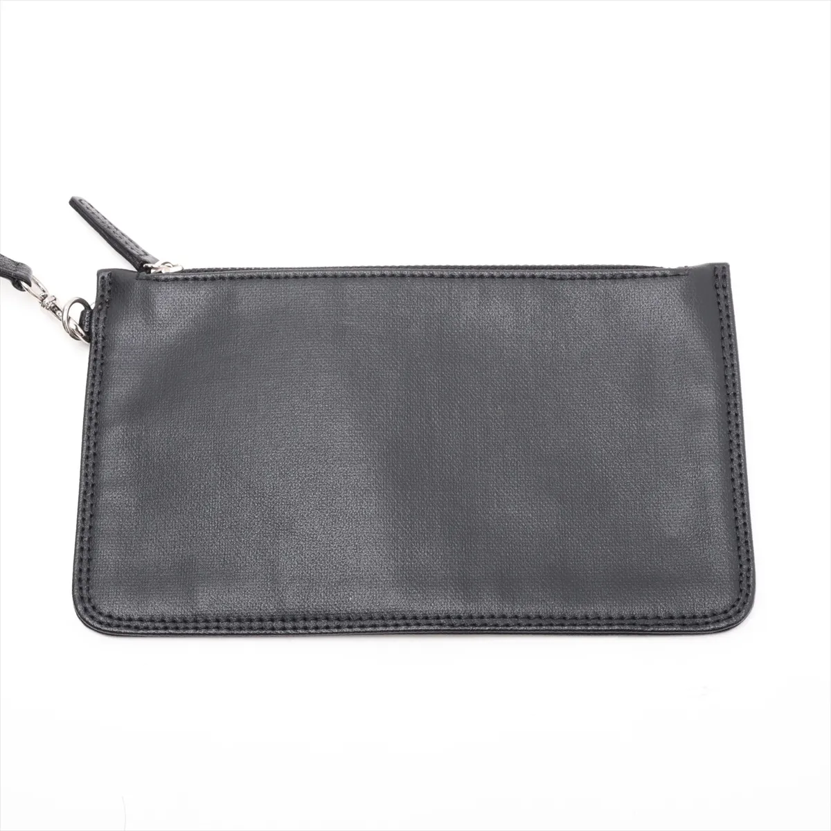 Paris Biarritz GM Coated Canvas Tote Bag, Black with Silver Hardware, 12508996, Serial Number 12 — view 14