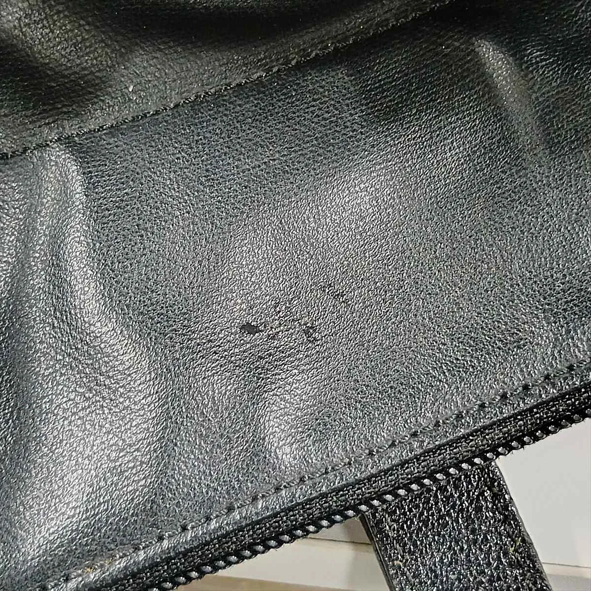 Paris Biarritz GM Coated Canvas Tote Bag, Black with Silver Hardware, 12508996, Serial Number 12 — view 15