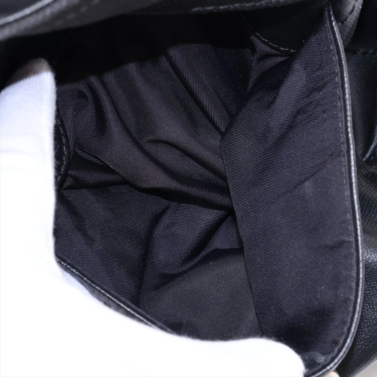 Paris Biarritz GM Coated Canvas Tote Bag, Black with Silver Hardware, 12508996, Serial Number 12 — view 10